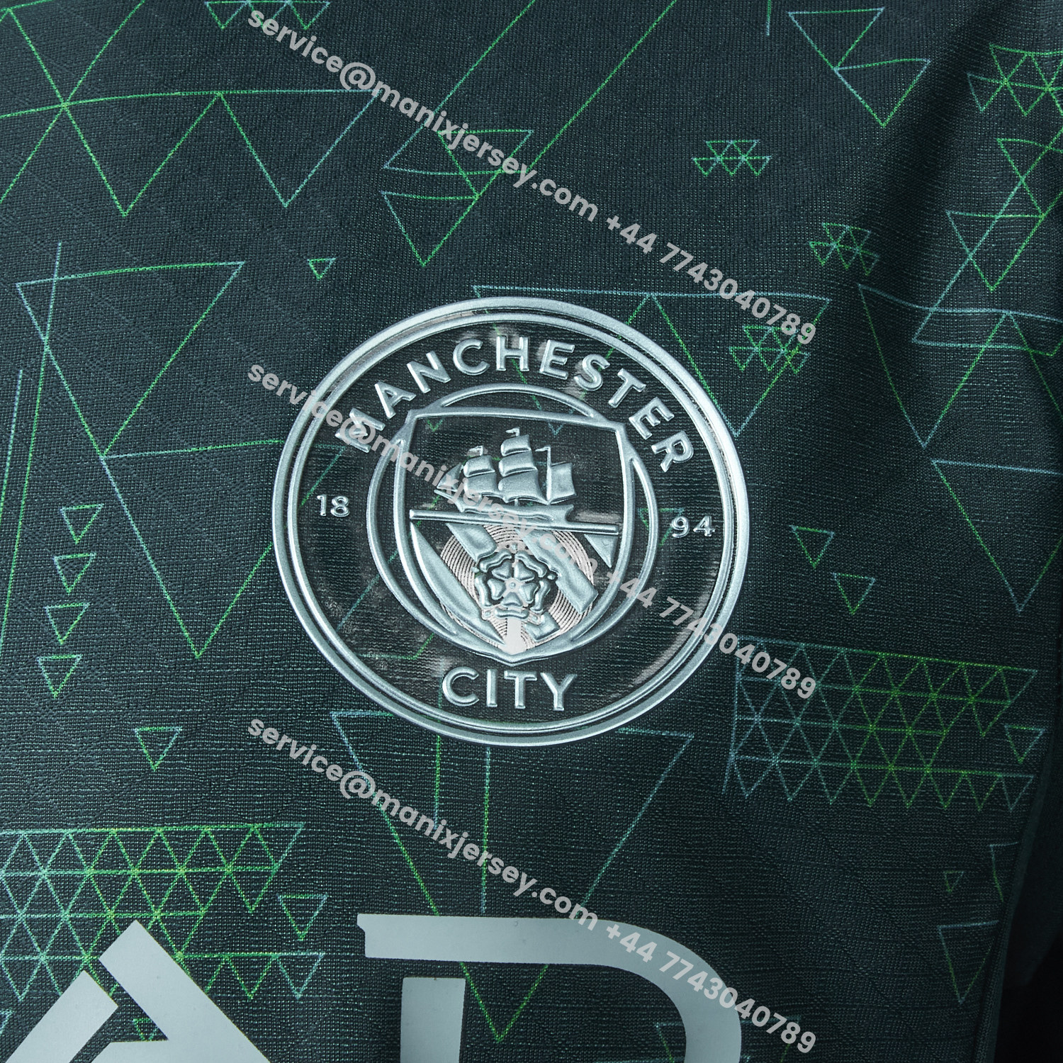 ManixJersey.com | Manchester City 25-26 Fourth Green Jersey - Player Version -Customize Name, Number and Patch | Worldwide Shipping