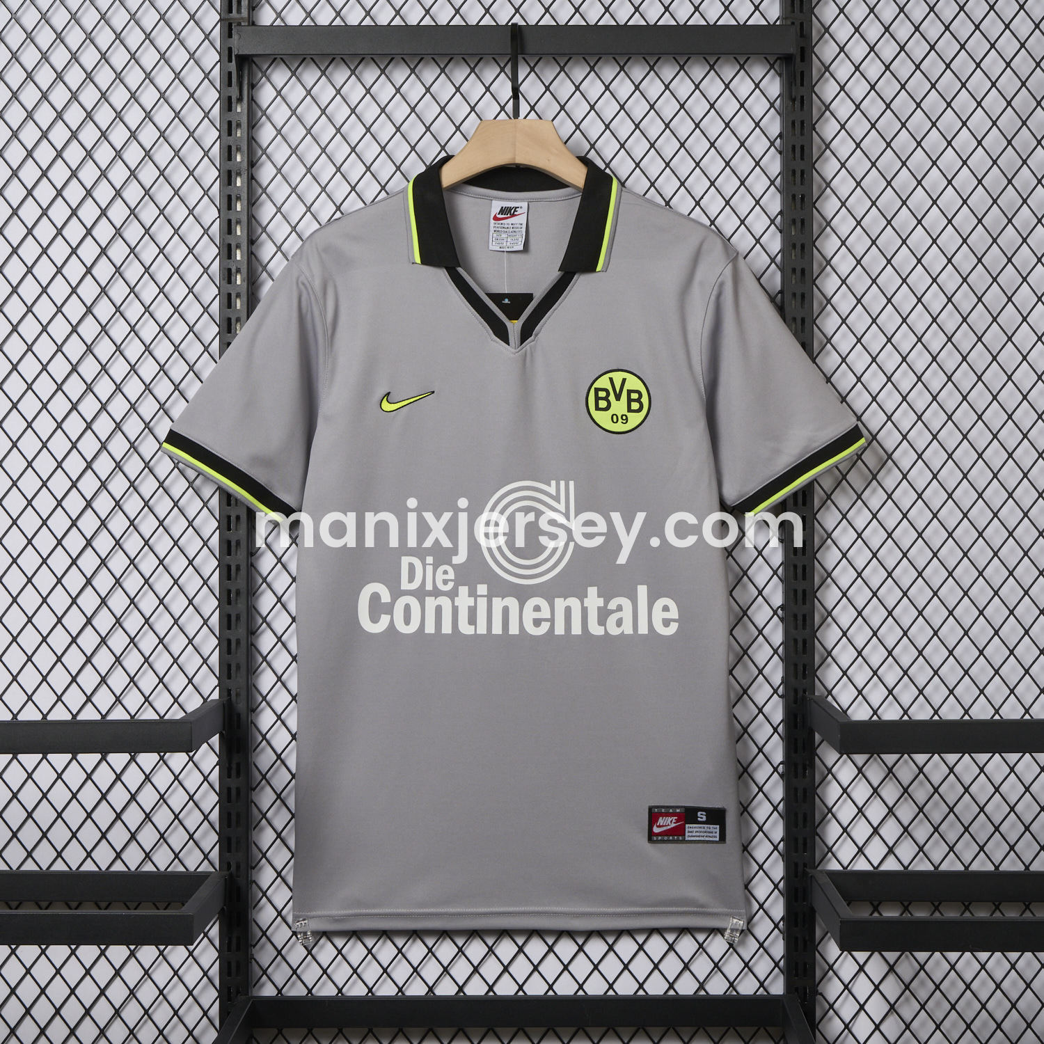 ManixJersey.com | Retro Dortmund 1997-98 Away Jersey -Customize Name, Number and Patch | Worldwide Shipping