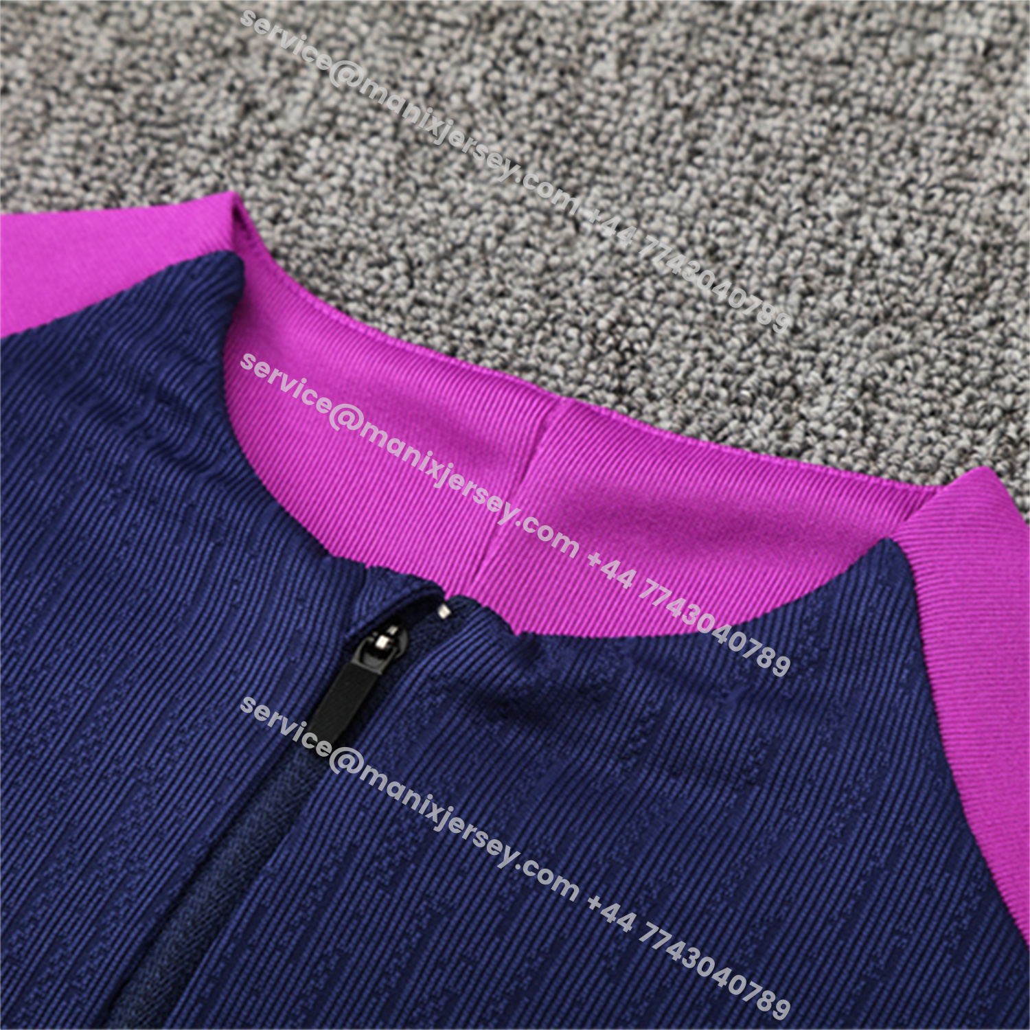 ManixJersey.com | Barcelona 25-26 Kids Long Sleeve Training Set - Royal Blue Top Yellow Sponsor & Royal Blue Pants -Customize Name, Number and Patch | Worldwide Shipping