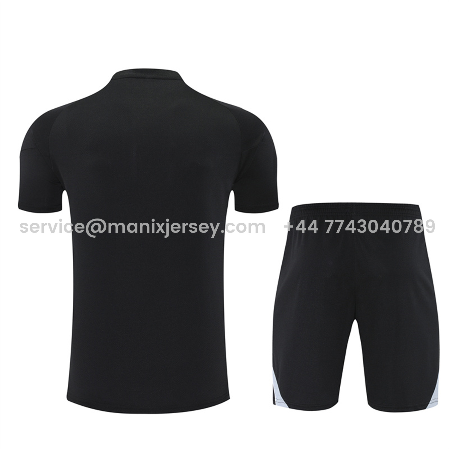 ManixJersey.com | Argentina 25-26 Pre-Match Short-Sleeve Training Set - Black Top & Shorts -Customize Name, Number and Patch | Worldwide Shipping