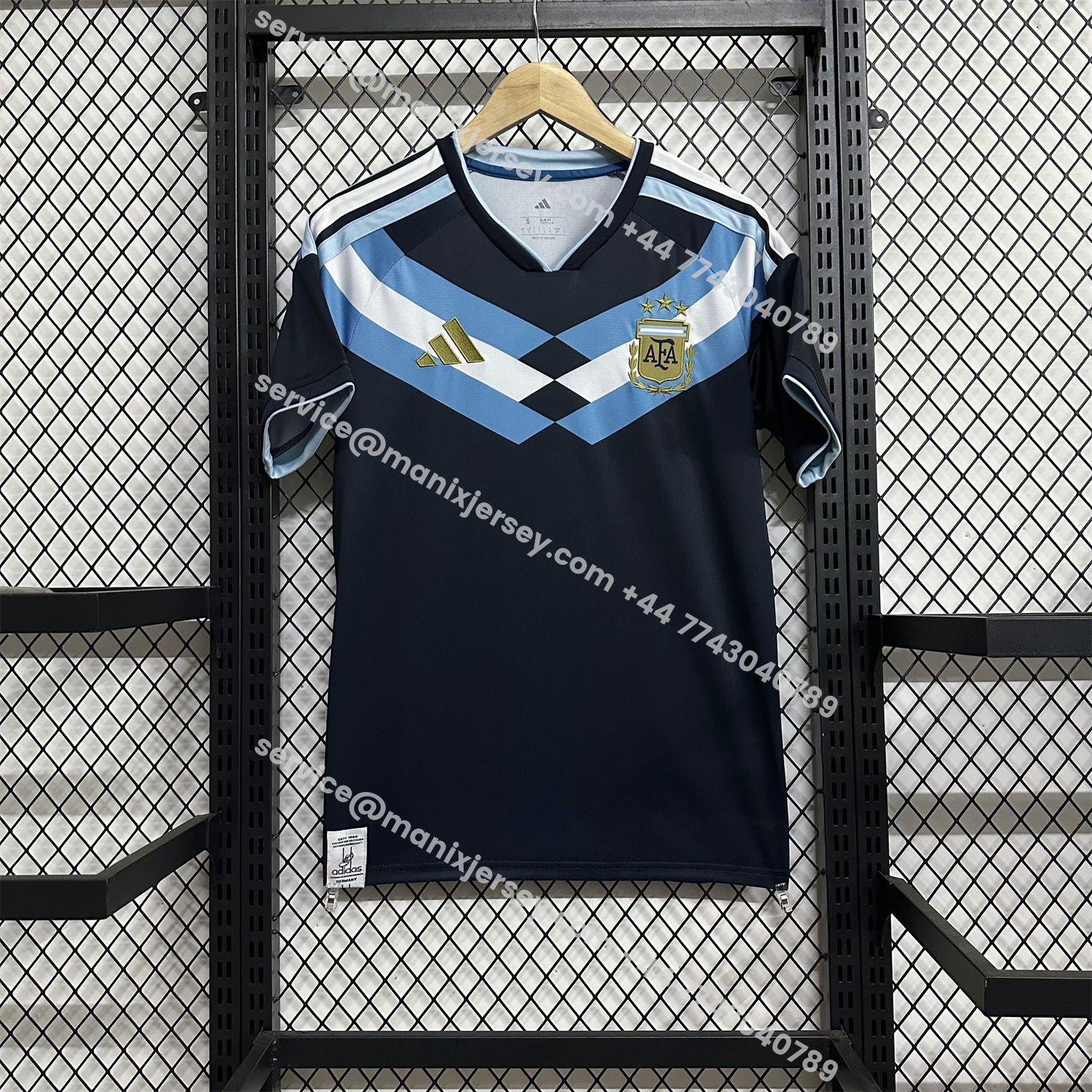 ManixJersey.com | Argentina 2026 Blue Shoulder Stripes Special Jersey - Fans Version -Customize Name, Number and Patch | Worldwide Shipping