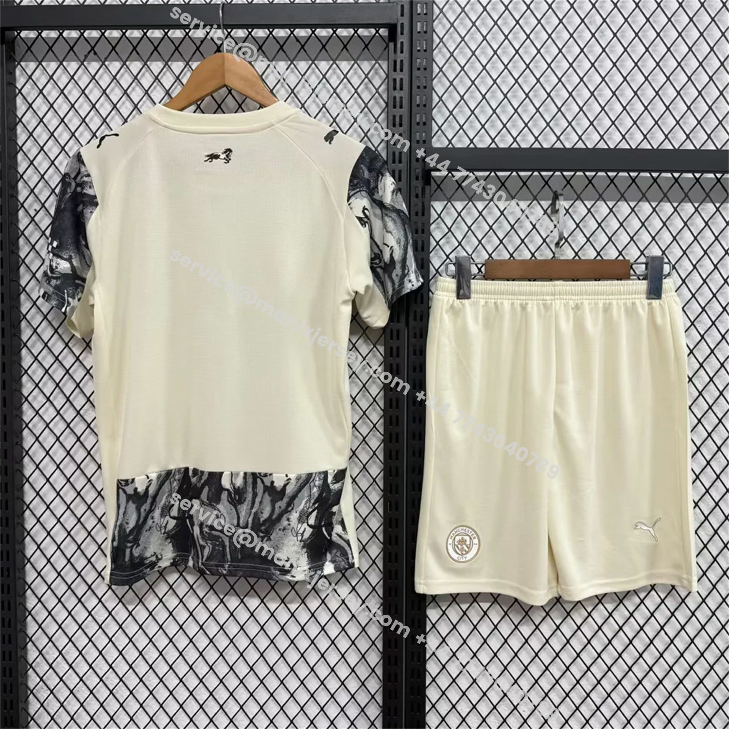 ManixJersey.com | Manchester City 25-26 Year of the Horse Ink Painting Special Kids Kit -Customize Name, Number and Patch | Worldwide Shipping