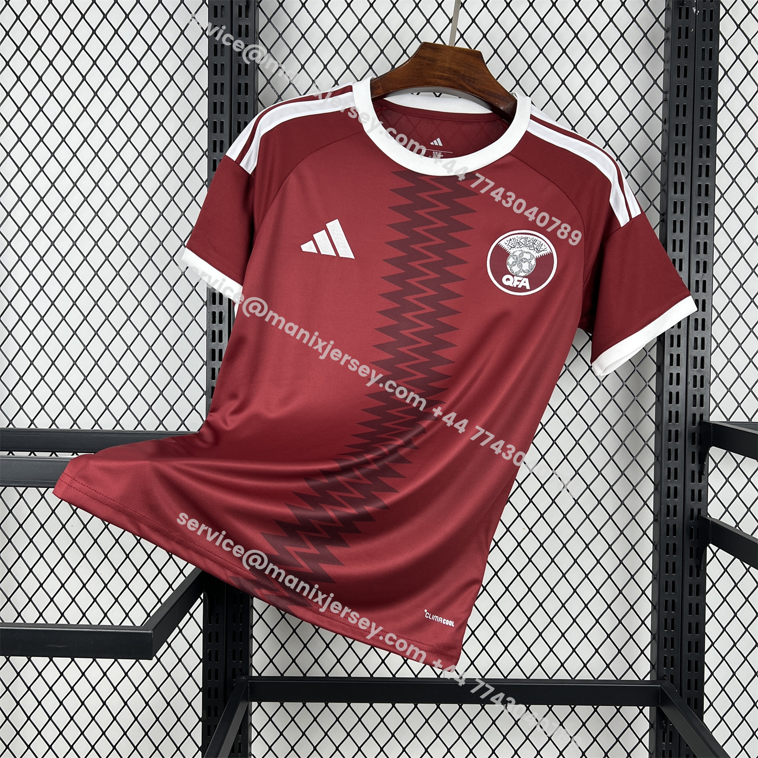 ManixJersey.com | Qatar 2026 Home Jersey - Fans Version -Customize Name, Number and Patch | Worldwide Shipping