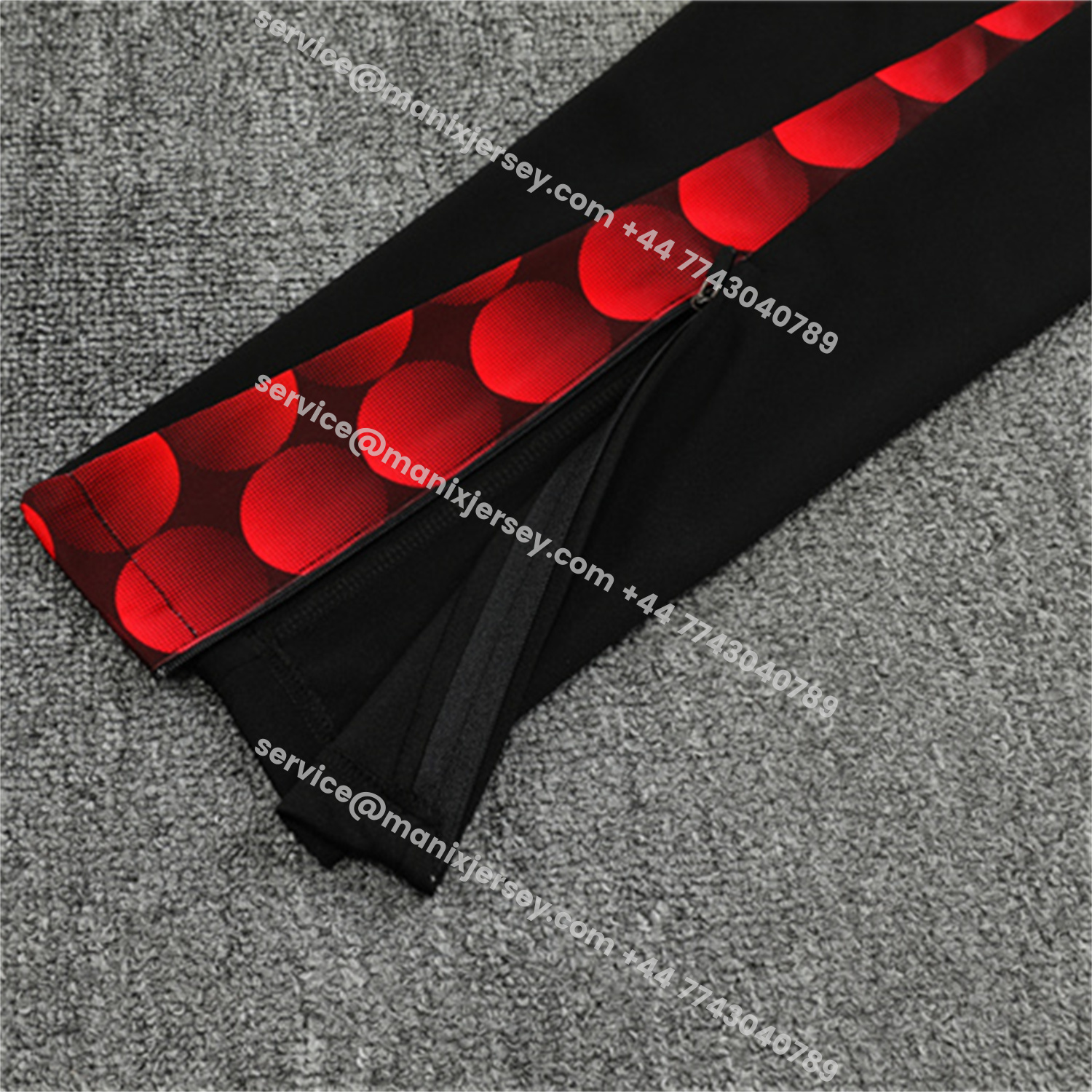 ManixJersey.com | Feyenoord 25-26 Kids Long Sleeve Training Set - Red Top & Black Pants -Customize Name, Number and Patch | Worldwide Shipping