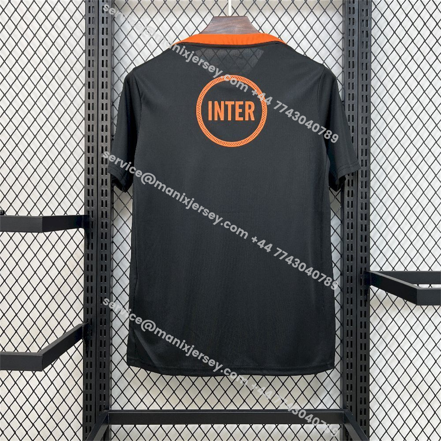 ManixJersey.com | Inter Milan 25-26 Orange And Black Training Jersey - Fans Version -Customize Name, Number and Patch | Worldwide Shipping
