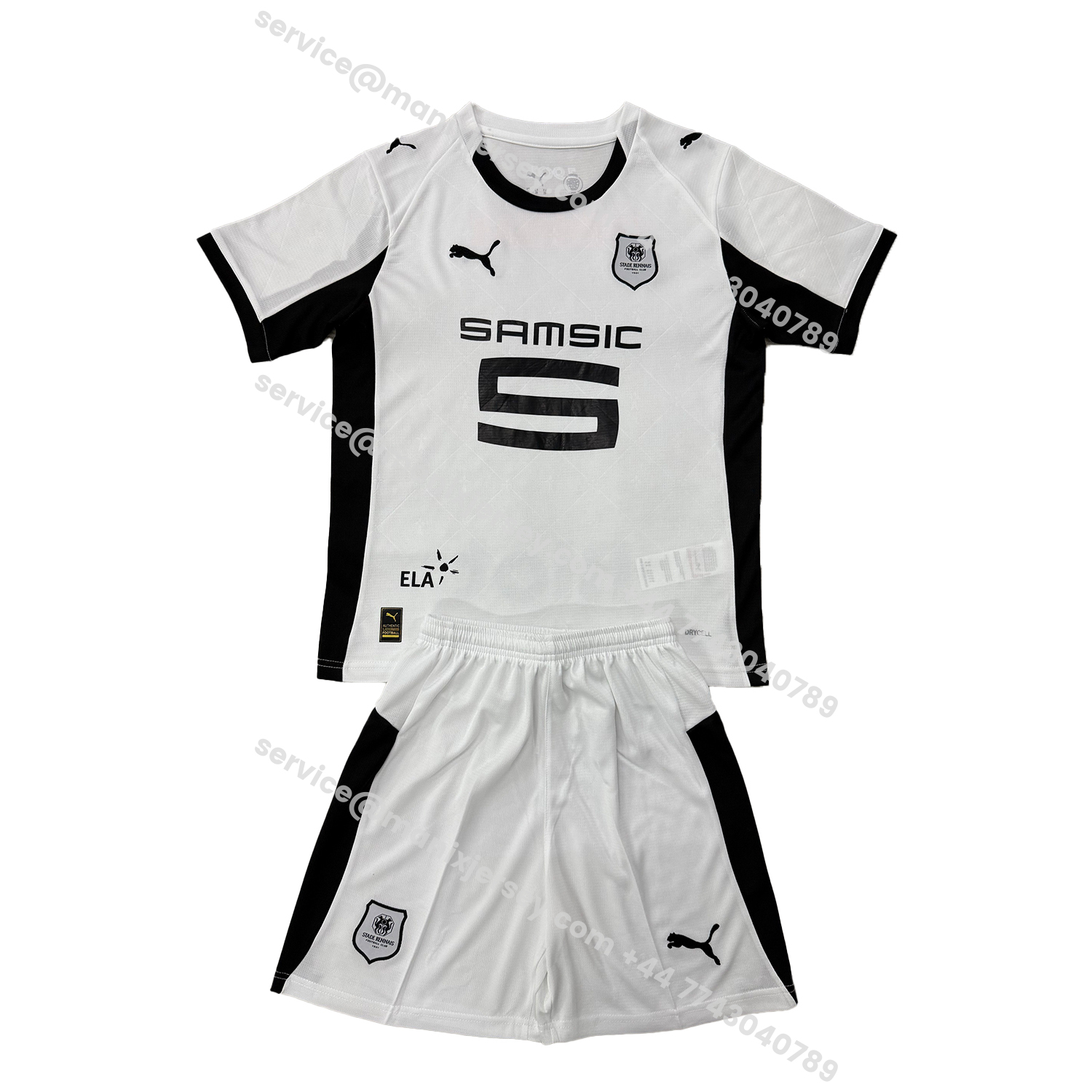 ManixJersey.com | Stade Rennais 25-26 Away Kids Kit -Customize Name, Number and Patch | Worldwide Shipping
