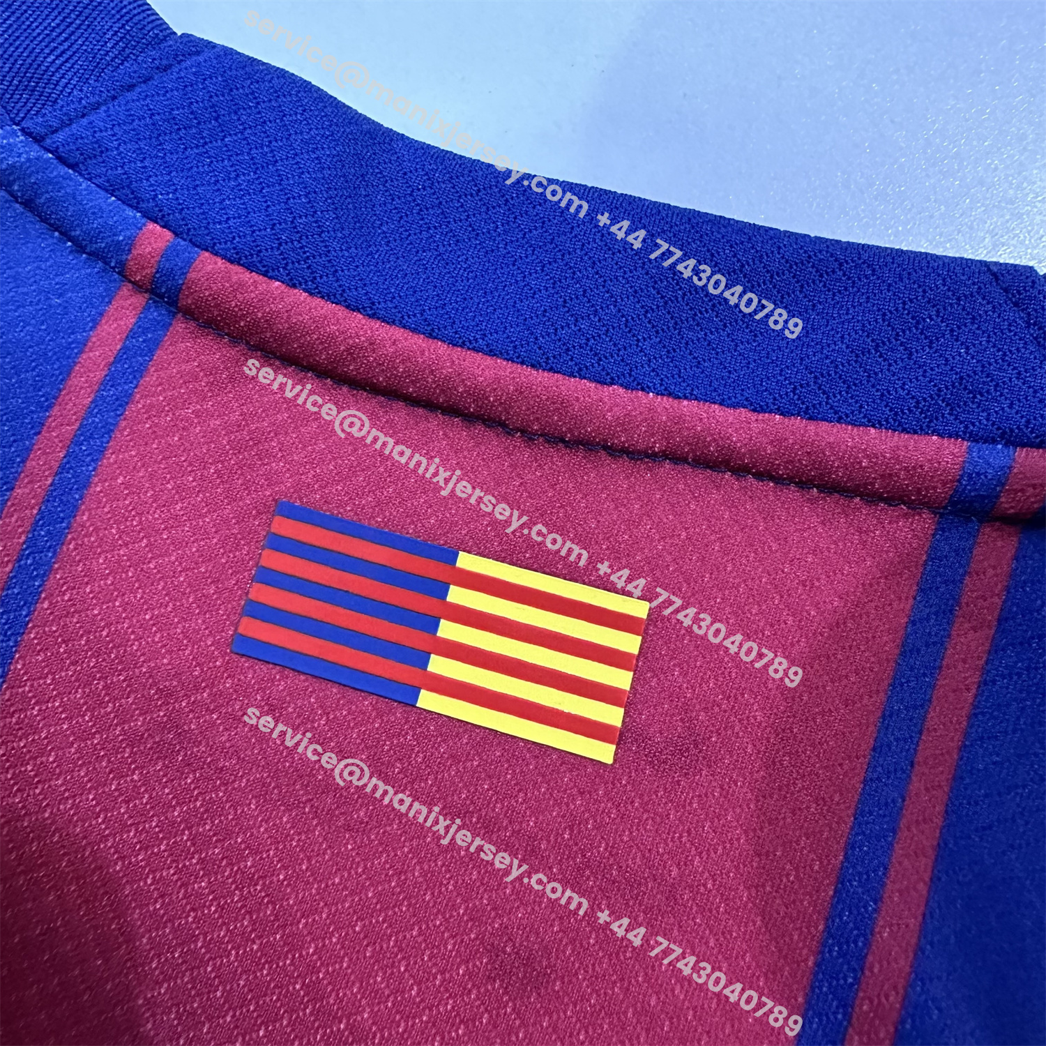ManixJersey.com | Barcelona 25-26 Home Unsponsored Jersey - Fans Version -Customize Name, Number and Patch | Worldwide Shipping