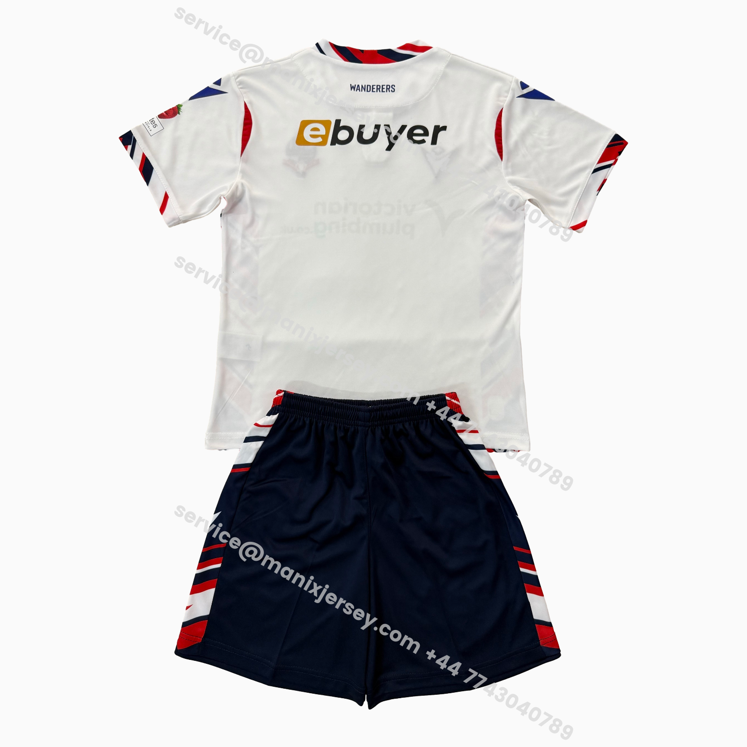 ManixJersey.com | Bolton Wanderers 25-26 Home Kids Kit -Customize Name, Number and Patch | Worldwide Shipping