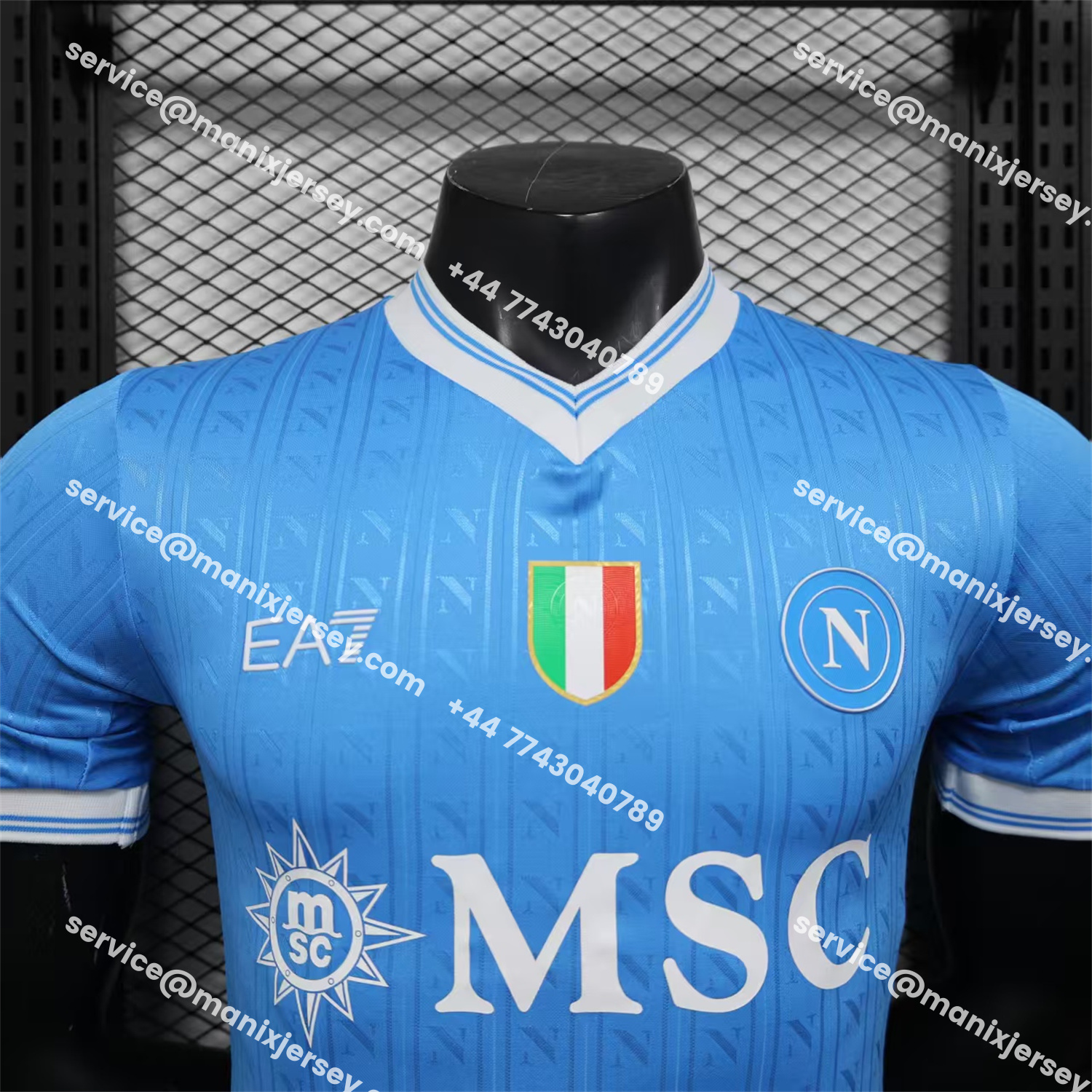ManixJersey.com | Napoli 25-26 Home Jersey - Player Version -Customize Name, Number and Patch | Worldwide Shipping