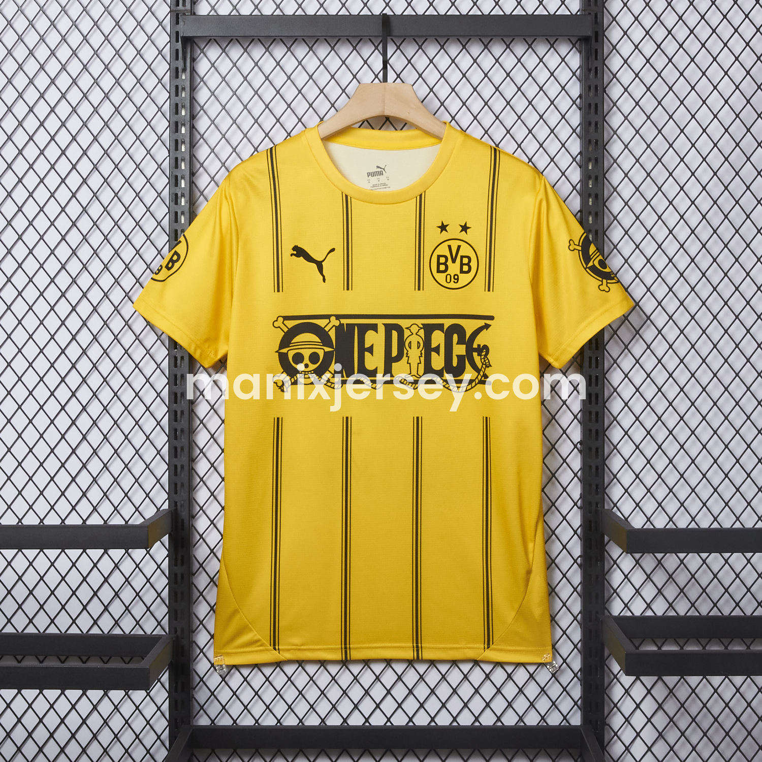 ManixJersey.com | Dortmund x One Piece 24-25 Special Edition Jersey - Fans Version -Customize Name, Number and Patch | Worldwide Shipping