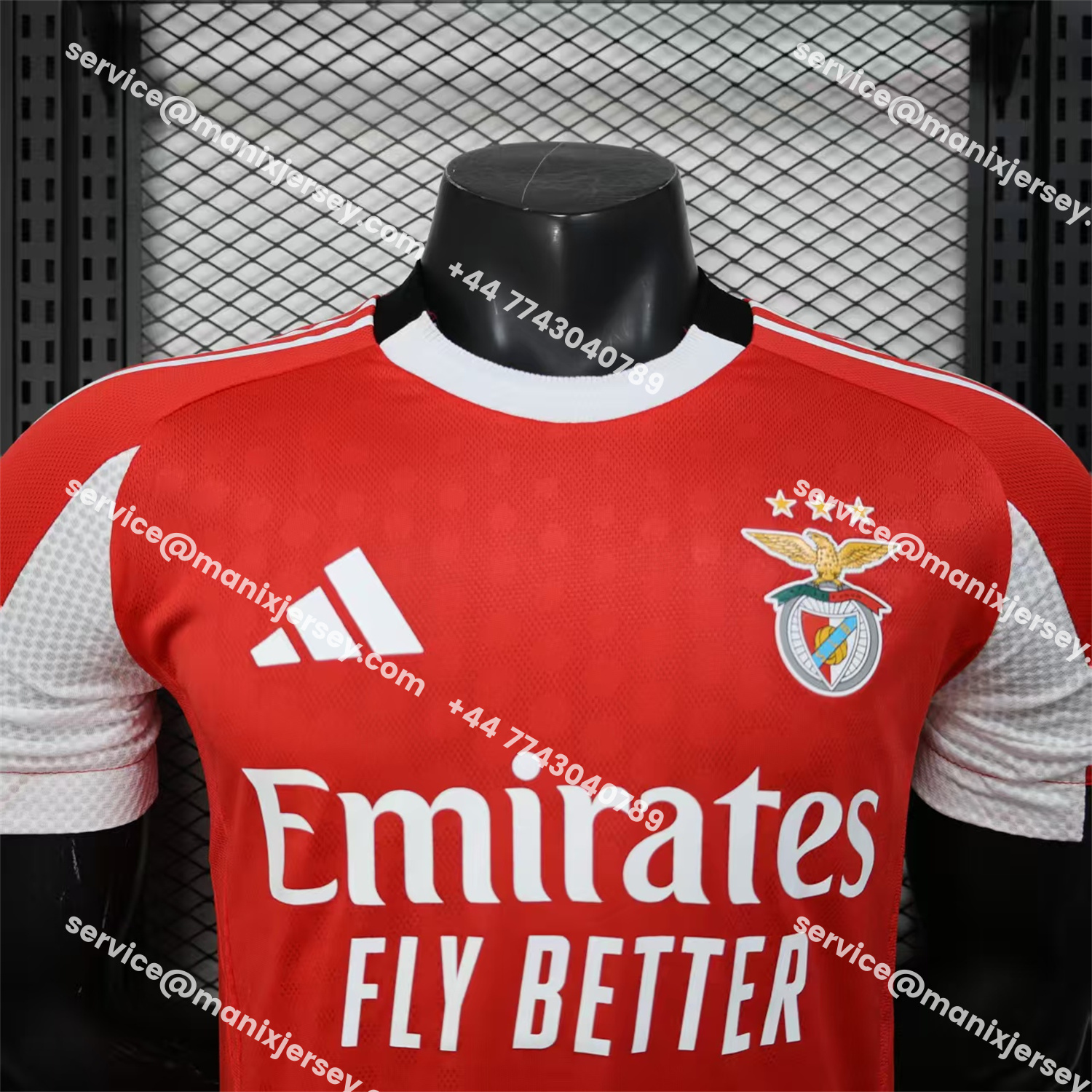 ManixJersey.com | Benfica 25-26 Home Jersey - Player Version -Customize Name, Number and Patch | Worldwide Shipping