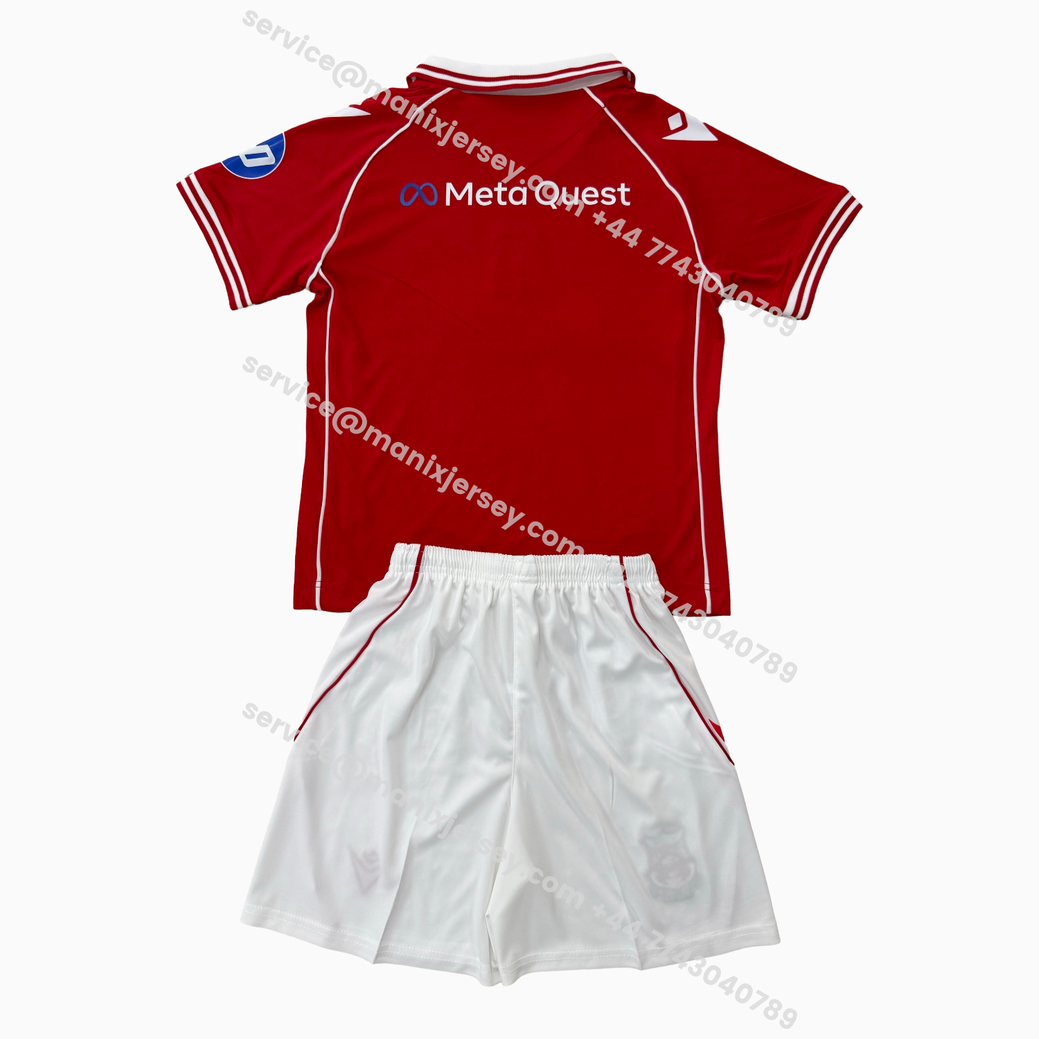 ManixJersey.com | Wrexham 25-26 Red Home Men's Adult Jersey Set - Fans Version -Customize Name, Number and Patch | Worldwide Shipping