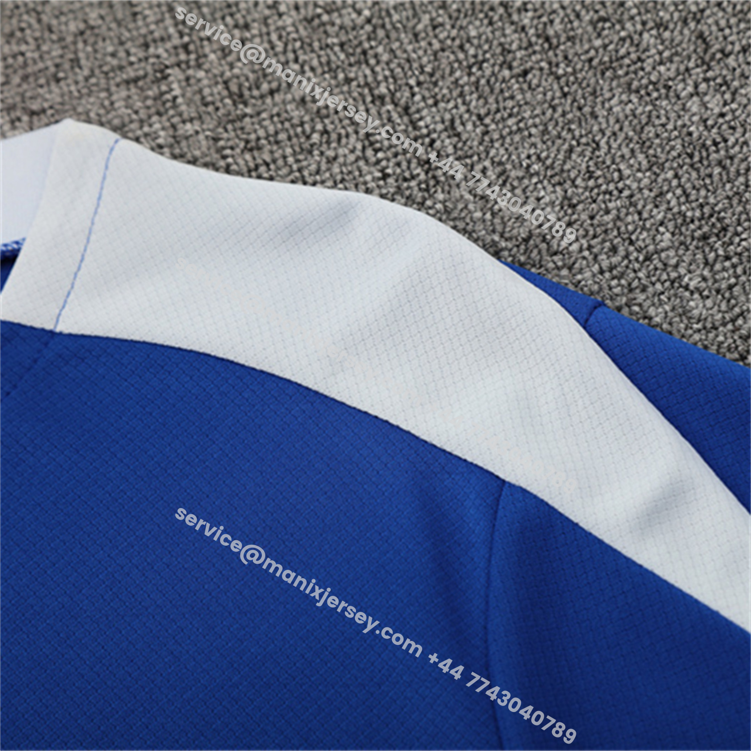 ManixJersey.com | C.H.E.L.S.E.A 25-26 Short-Sleeve Training Set - Blue Top & Black Shorts -Customize Name, Number and Patch | Worldwide Shipping