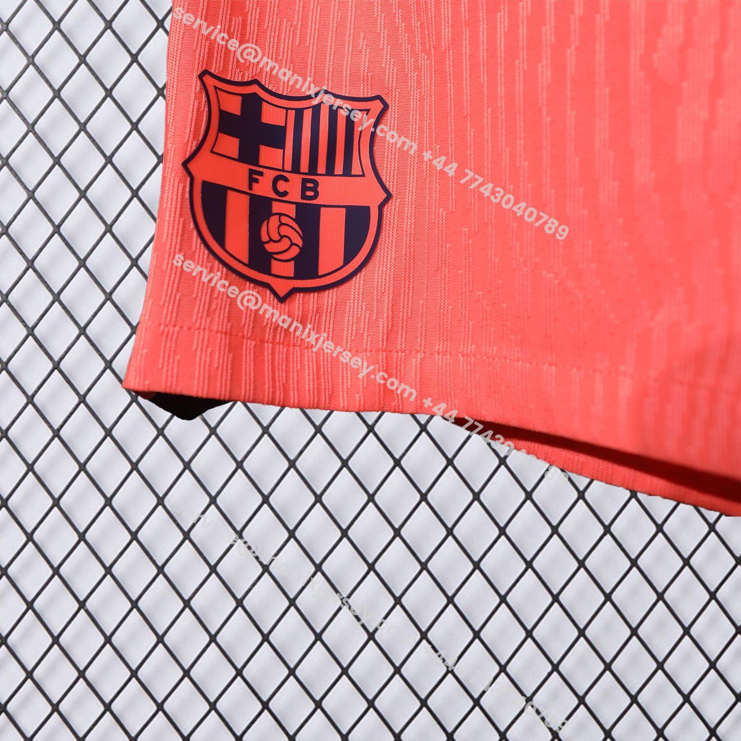 ManixJersey.com | Barcelona 25-26 Third Orange Shorts - Player Version -Customize Name, Number and Patch | Worldwide Shipping