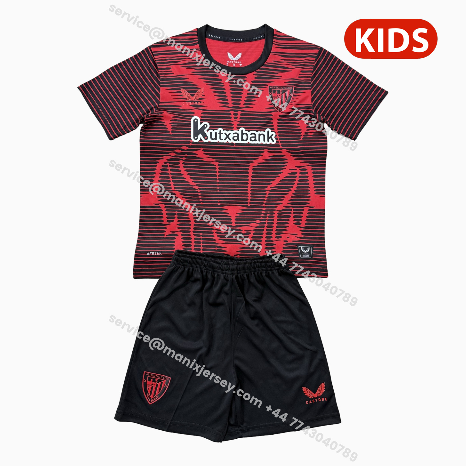 ManixJersey.com | Athletic Bilbao 25-26 Fourth Kids Kit -Customize Name, Number and Patch | Worldwide Shipping