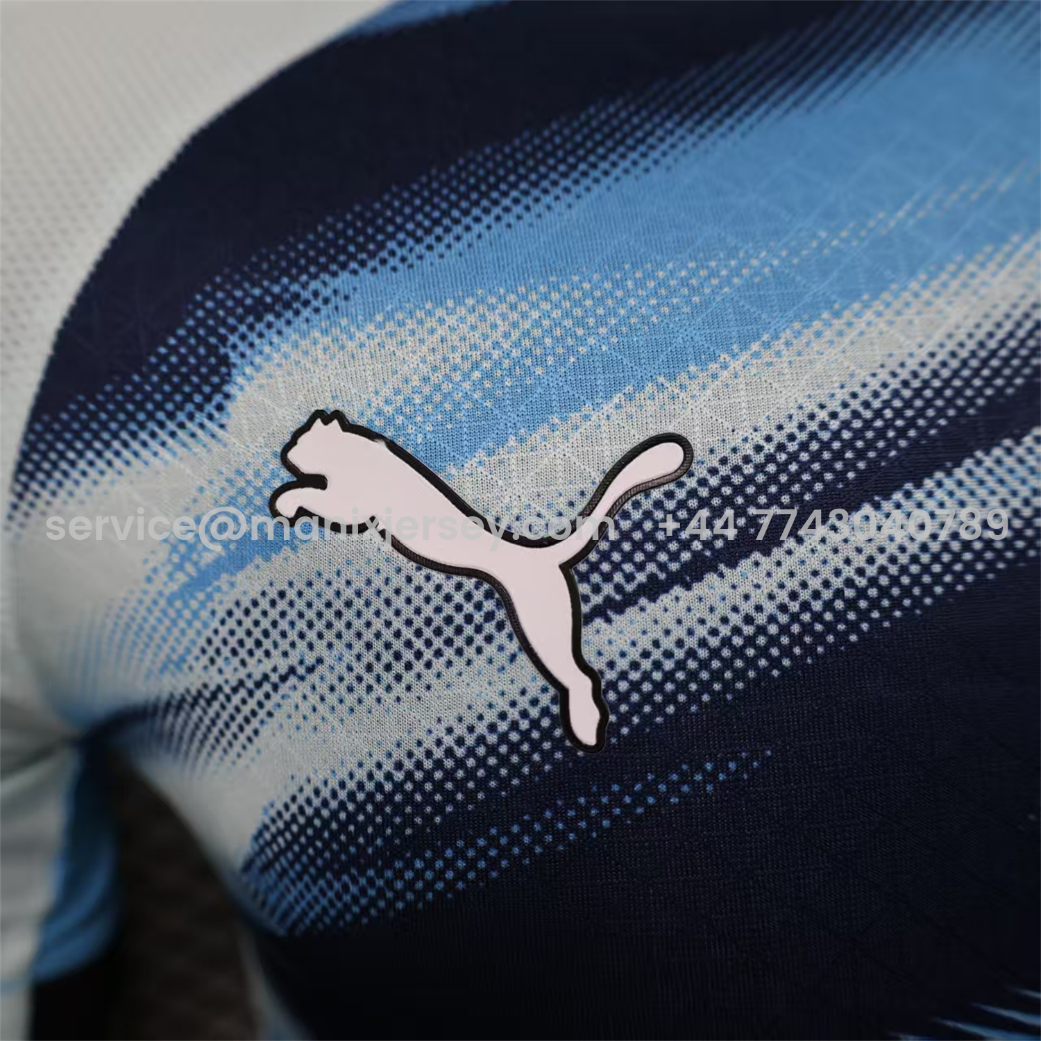 ManixJersey.com | Marseille 25-26 Blue Gradient Training Jersey - Player Version -Customize Name, Number and Patch | Worldwide Shipping