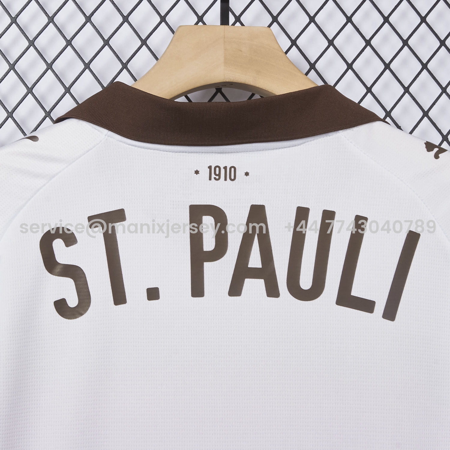 ManixJersey.com | St. Pauli 25-26 Away White Jersey - Fans Version -Customize Name, Number and Patch | Worldwide Shipping