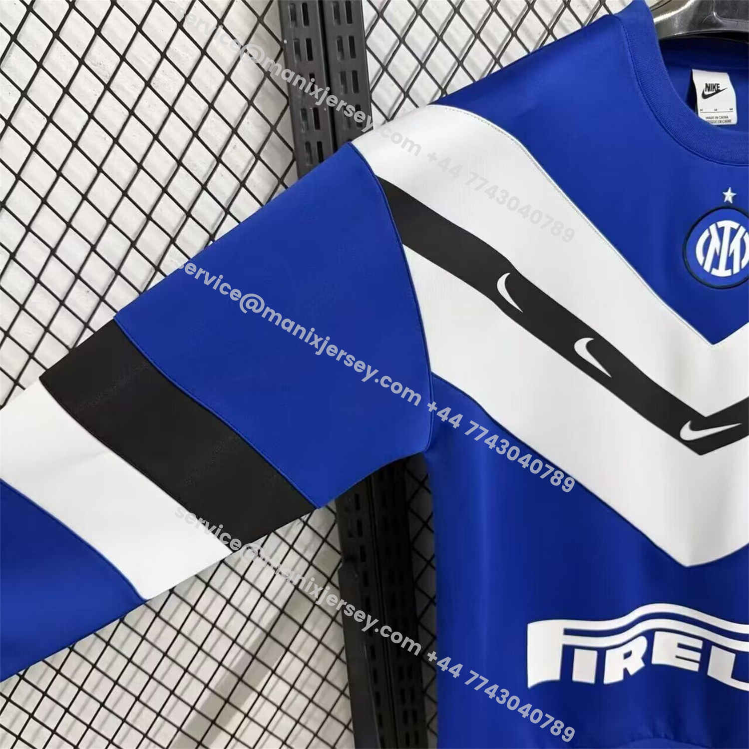 ManixJersey.com | Inter Milan Blue And White Unisex Pullover Hoodieullover Hoodie -Customize Name, Number and Patch | Worldwide Shipping