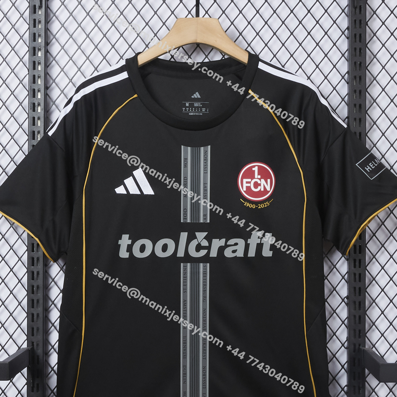 ManixJersey.com | Nürnberg 25-26 Black 125-Year Anniversary Jersey - Fans Version -Customize Name, Number and Patch | Worldwide Shipping