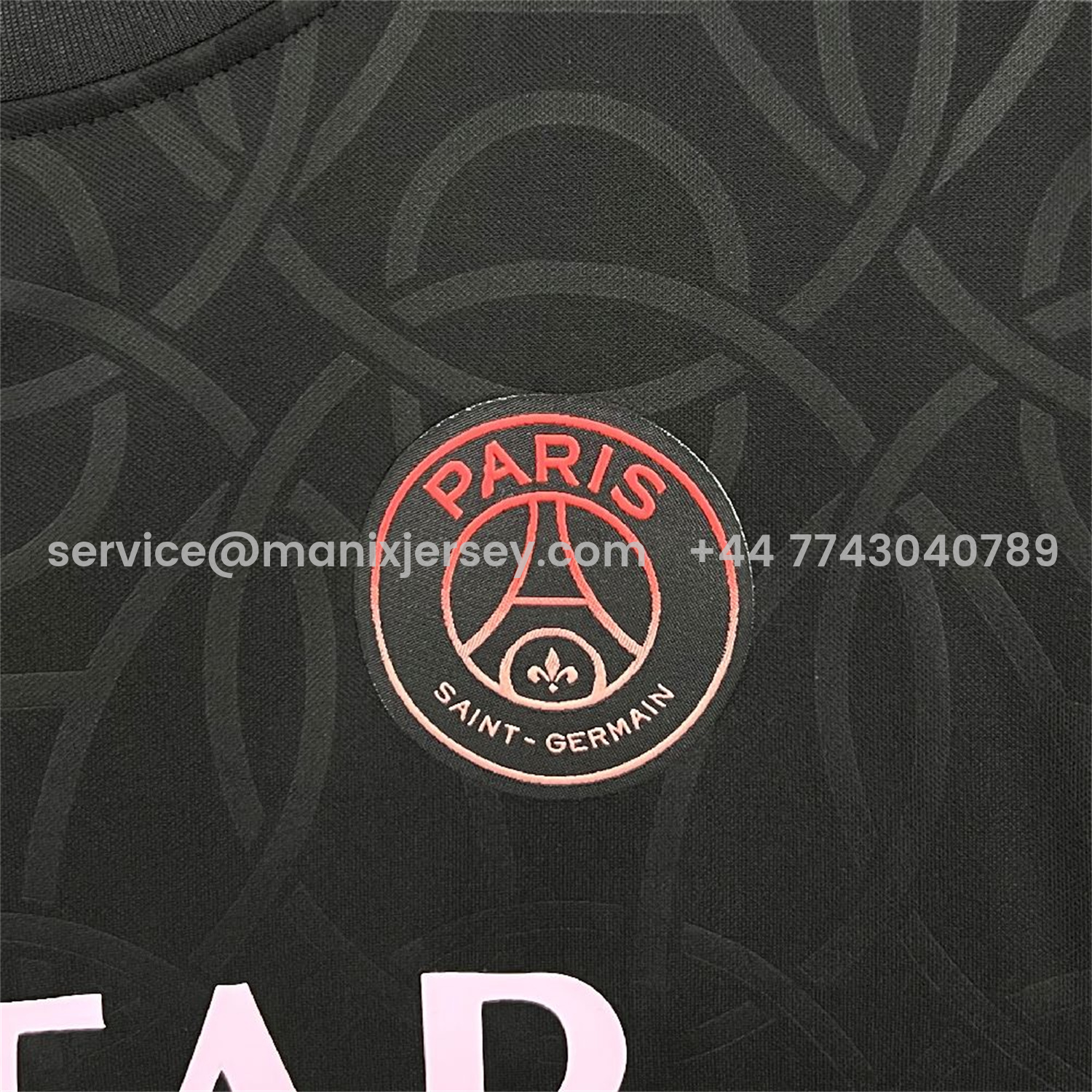 ManixJersey.com | Paris Saint-Germain PSG 25-26 Black JD Training Jersey - Fans Version -Customize Name, Number and Patch | Worldwide Shipping