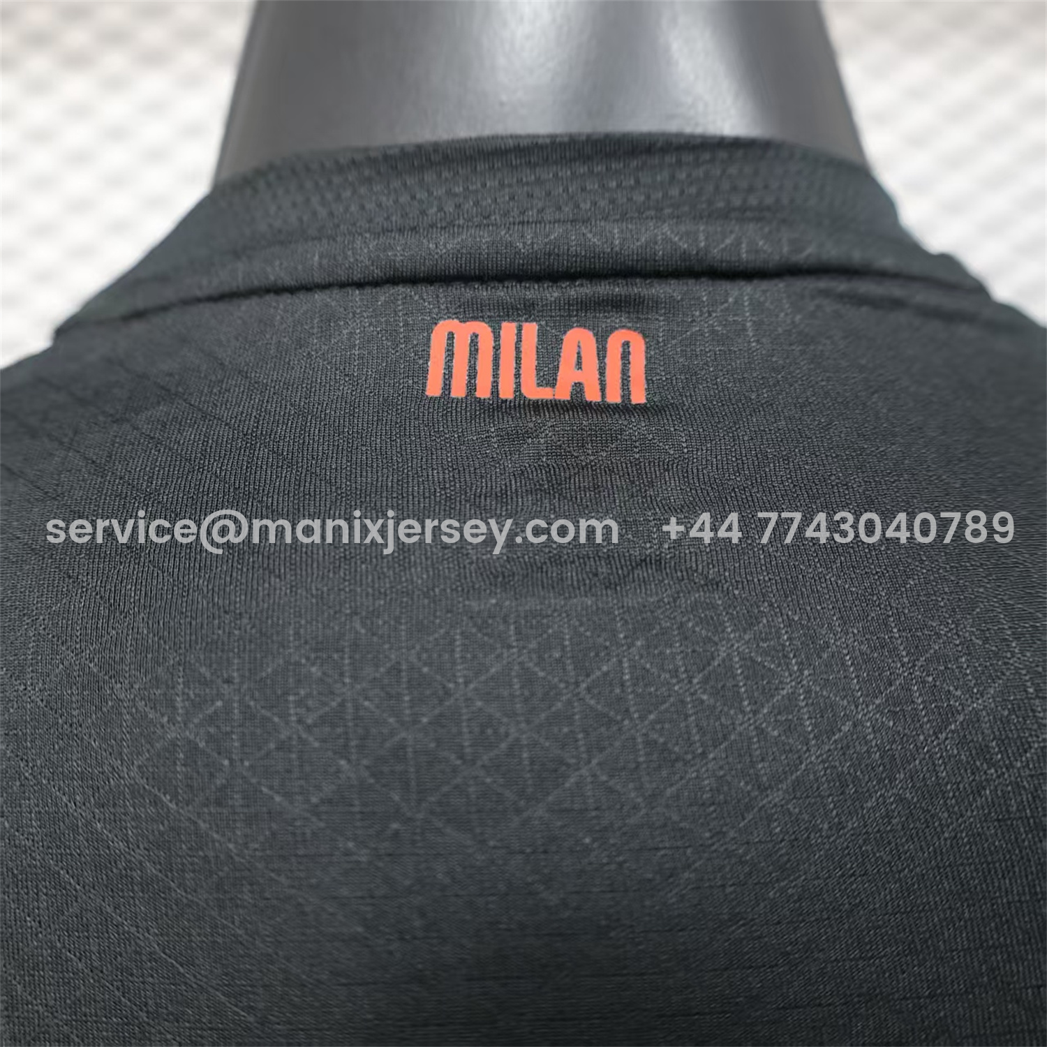 ManixJersey.com | AC Milan 25-26 Home Long Sleeves Jersey - Player Version -Customize Name, Number and Patch | Worldwide Shipping