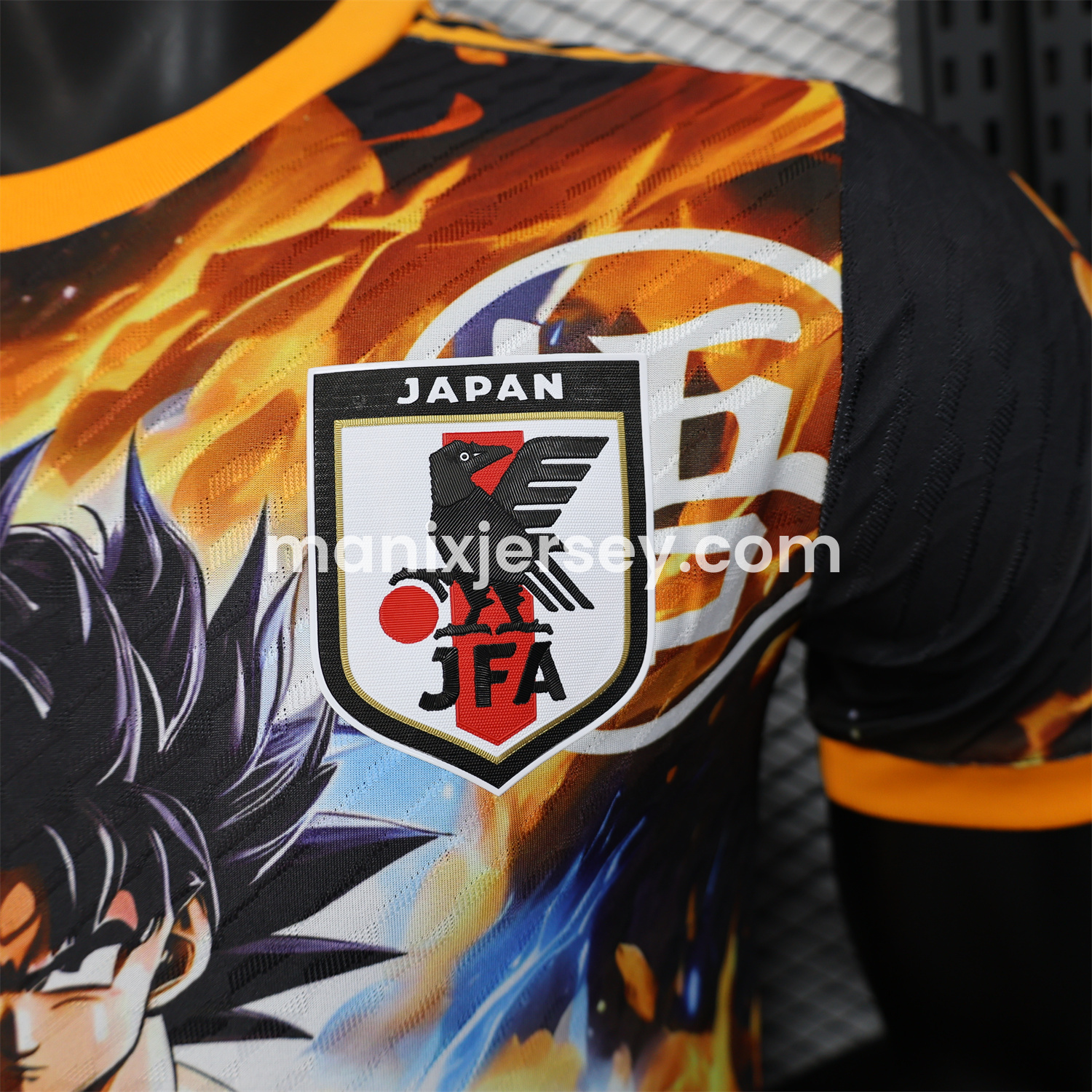 ManixJersey.com | Japan 25-26 Goku Fighting Form Black Special Jersey - Player Version -Customize Name, Number and Patch | Worldwide Shipping