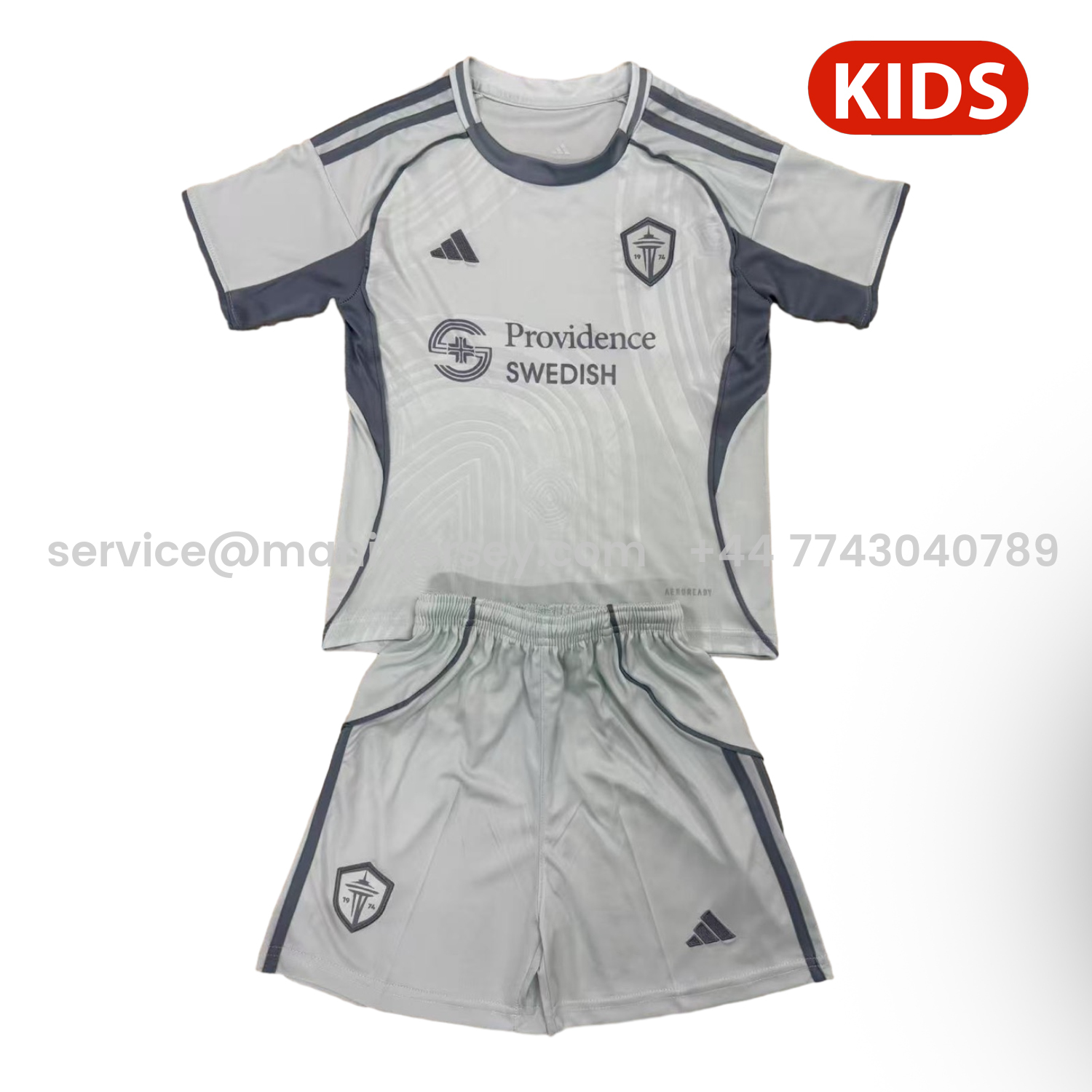ManixJersey.com | Seattle Sounders 25-26 Pre-Match Training Kids Kit -Customize Name, Number and Patch | Worldwide Shipping