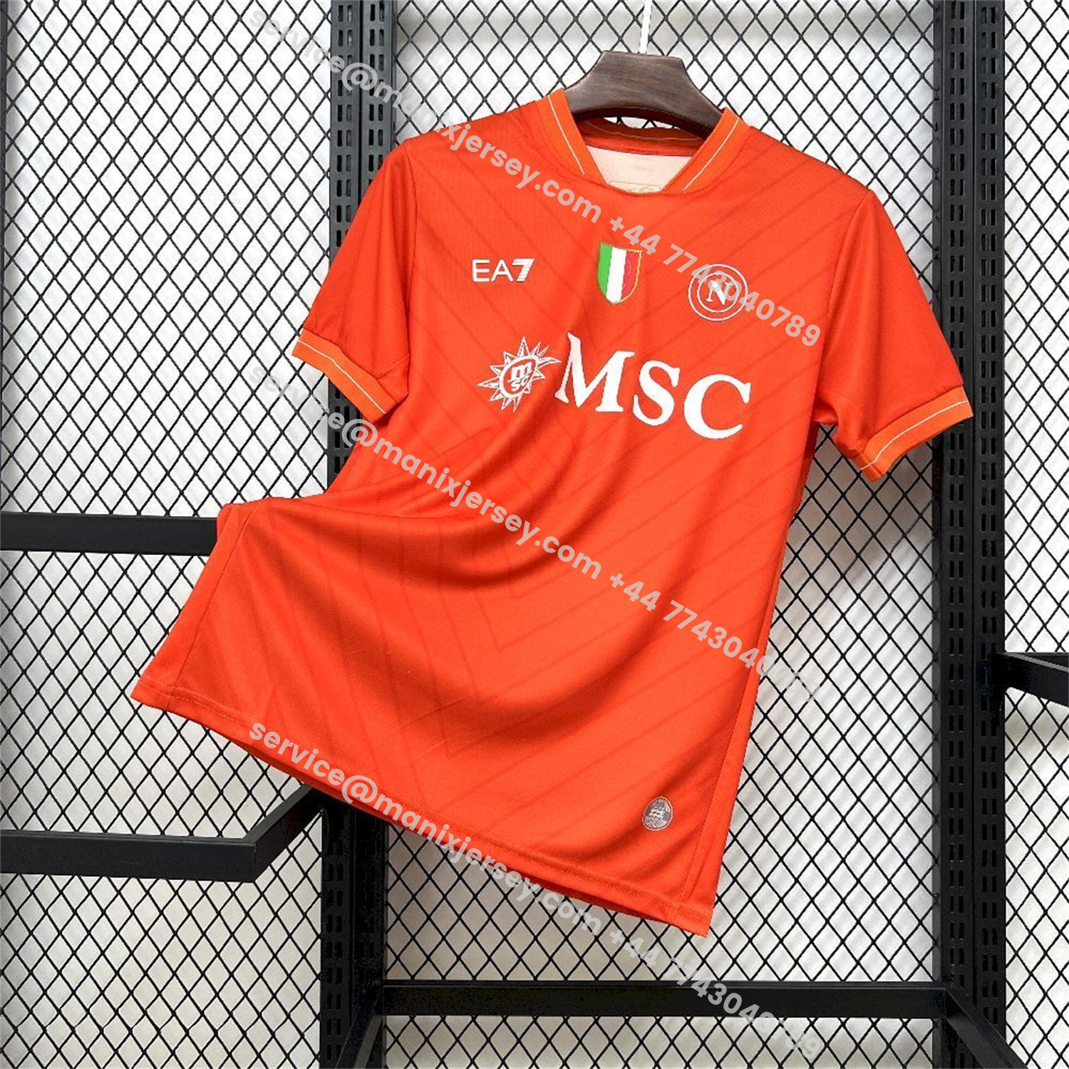 ManixJersey.com | Napoli 25-26 Goalkeeper Orange Jersey - Fans Version -Customize Name, Number and Patch | Worldwide Shipping