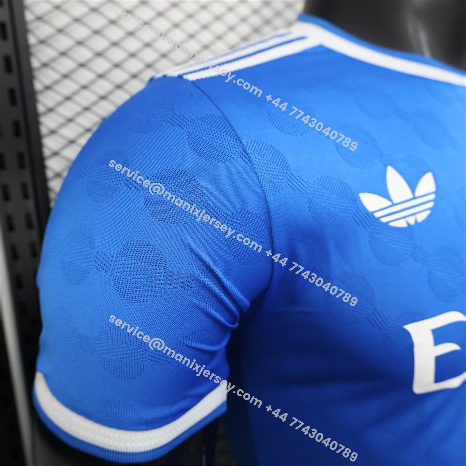 ManixJersey.com | Real Madrid 25-26 Third Blue Jersey - Player Version -Customize Name, Number and Patch | Worldwide Shipping