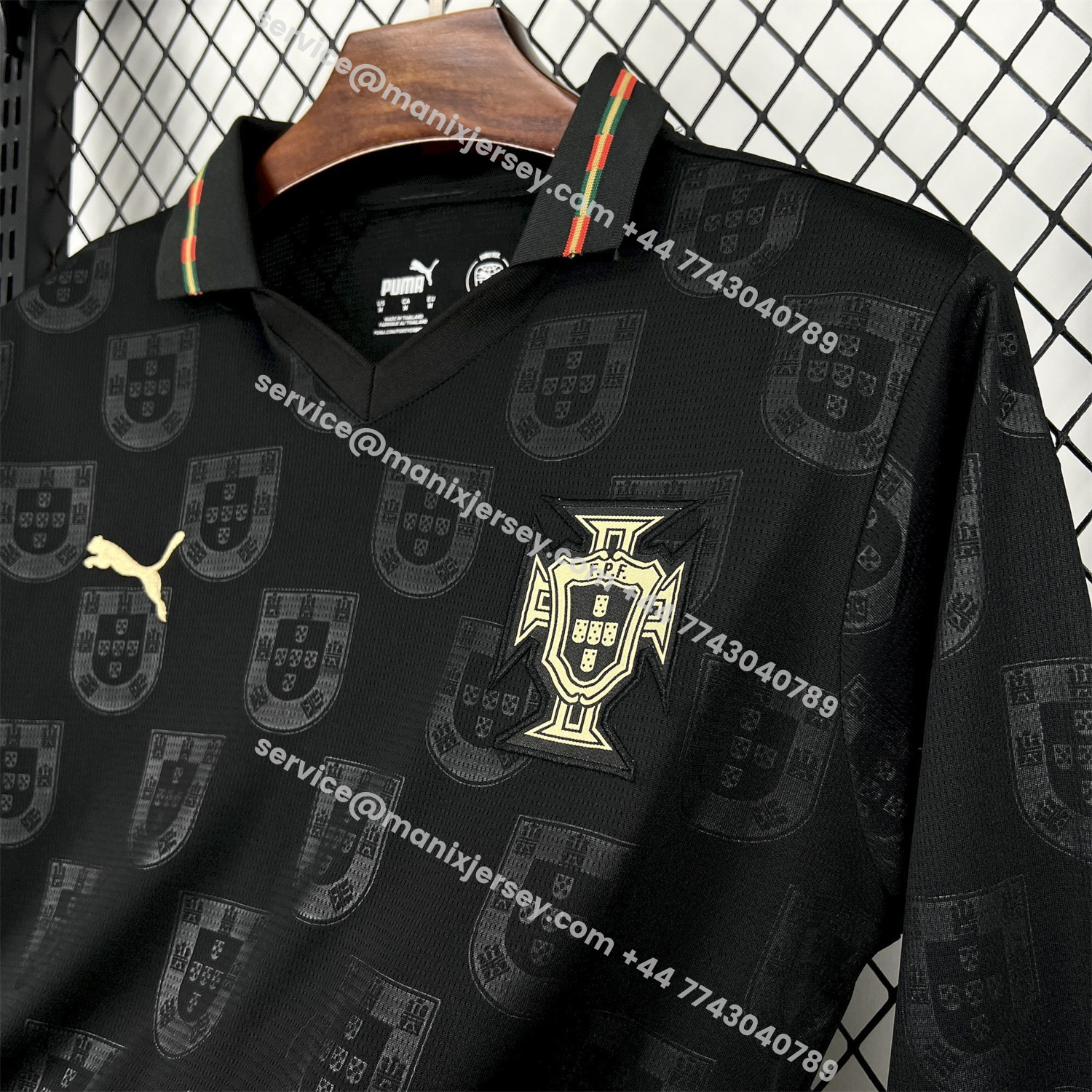 ManixJersey.com | Portugal 2026 Away Long Sleeves Jersey - Fans Version -Customize Name, Number and Patch | Worldwide Shipping