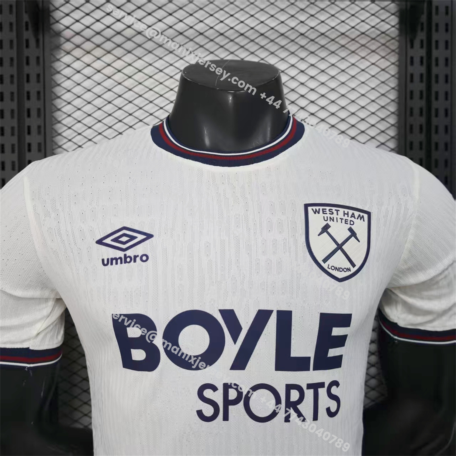 ManixJersey.com | West Ham United 25-26 Away Jersey - Player Version -Customize Name, Number and Patch | Worldwide Shipping