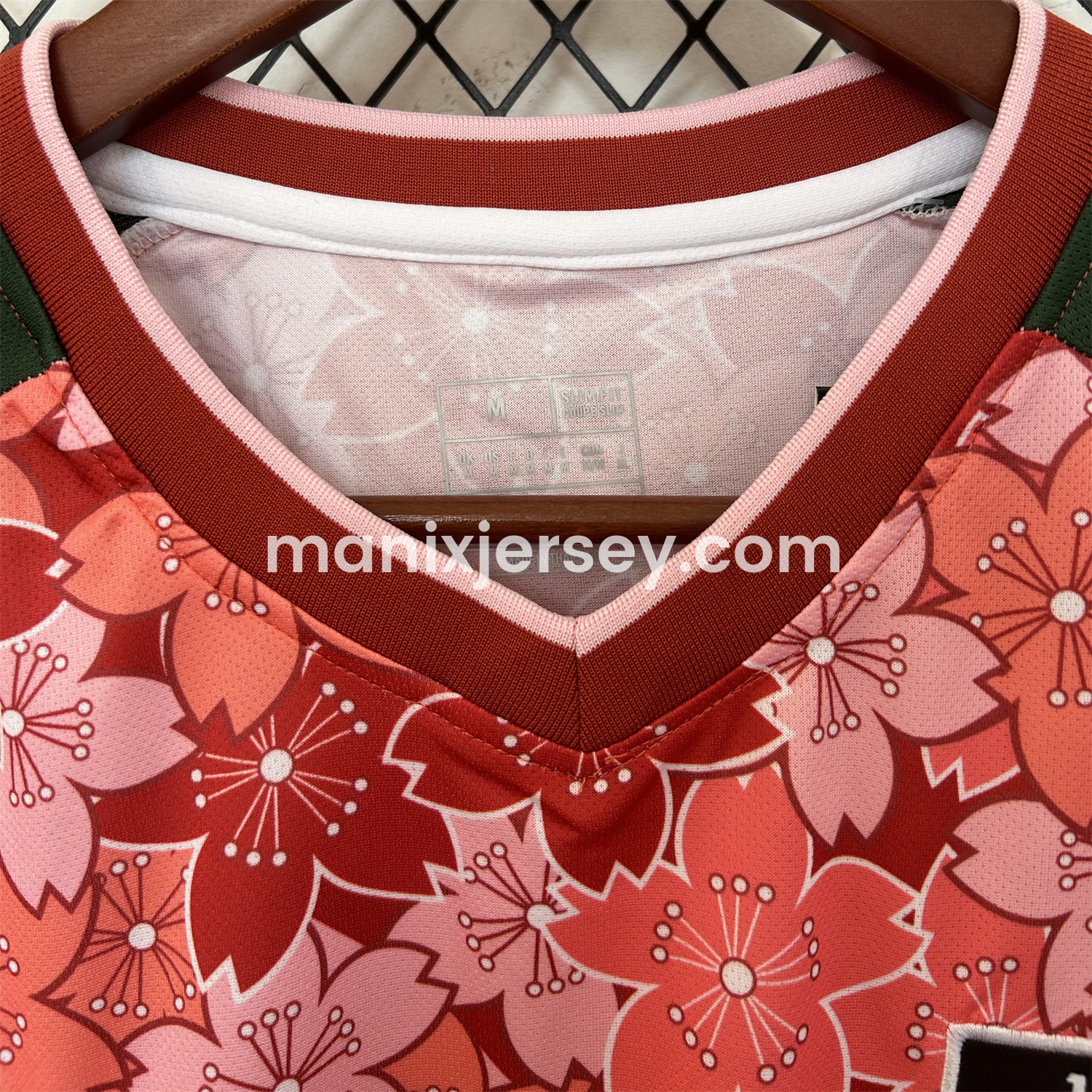 ManixJersey.com | Japan 25-26 Red & Pink Flowers Special Edition Jersey - Fans Version -Customize Name, Number and Patch | Worldwide Shipping