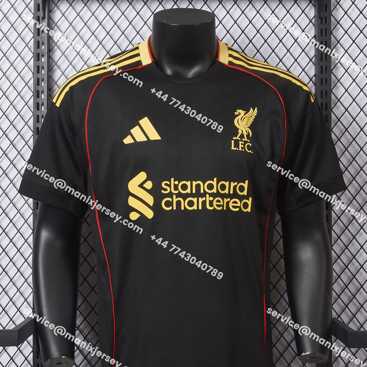 ManixJersey.com | Liver.pool 25-26 Black Special Jersey - Player Version -Customize Name, Number and Patch | Worldwide Shipping