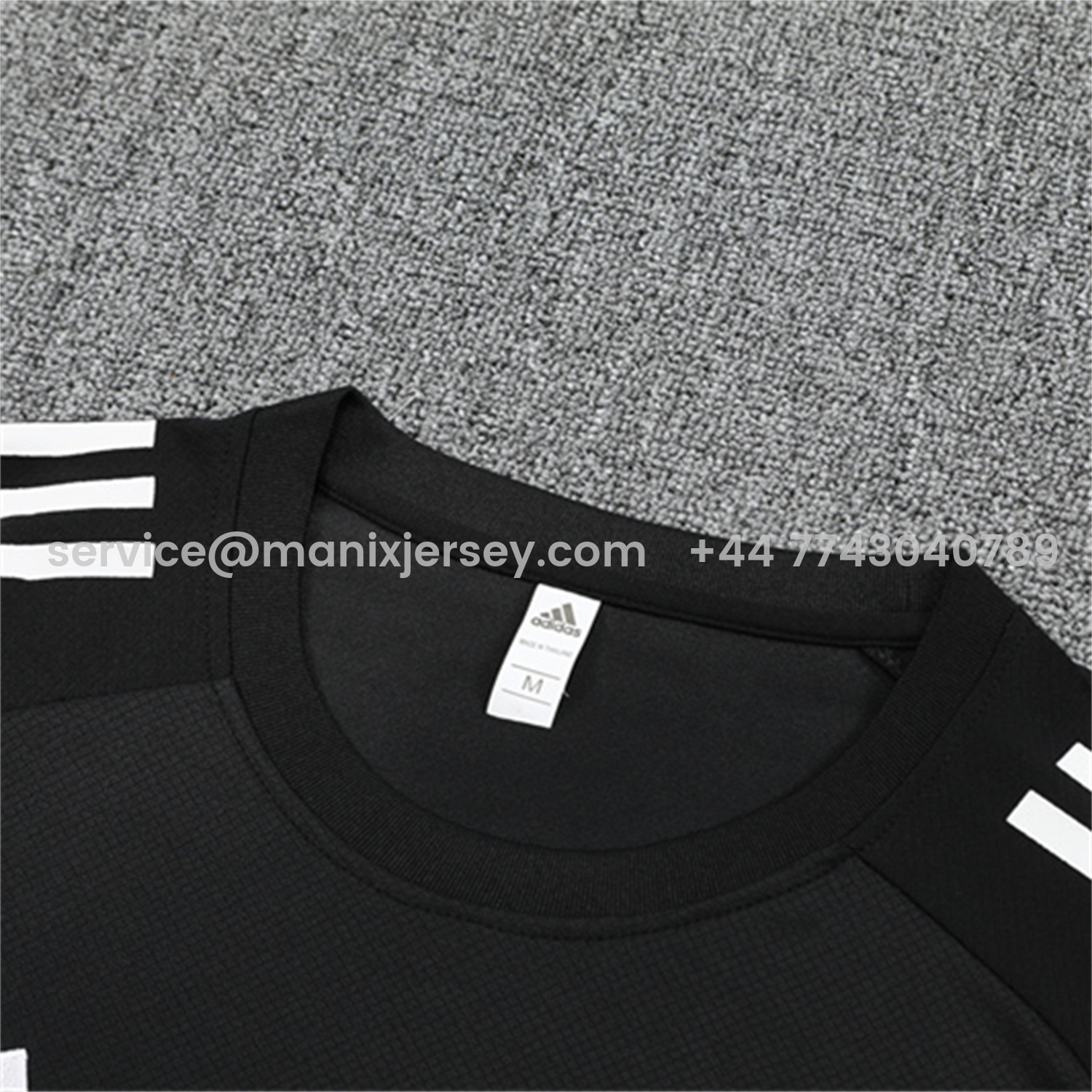 ManixJersey.com | Argentina 25-26 Kids Pre-Match Short-Sleeve Training Set - Black Top & Shorts -Customize Name, Number and Patch | Worldwide Shipping