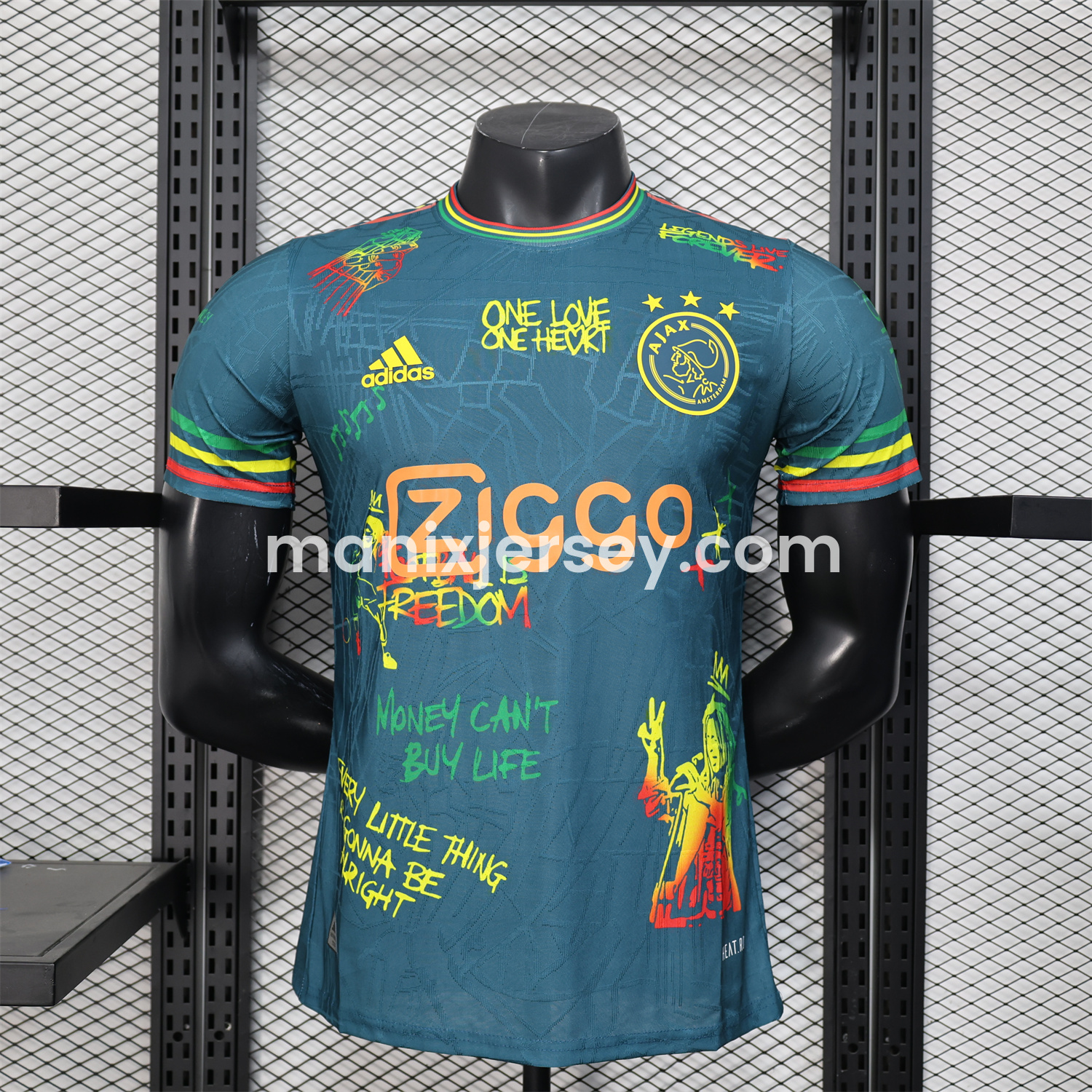 ManixJersey.com | Ajax x B-O-B Marly 25-26 Deep Green Special Edition Jersey - Player Version -Customize Name, Number and Patch | Worldwide Shipping