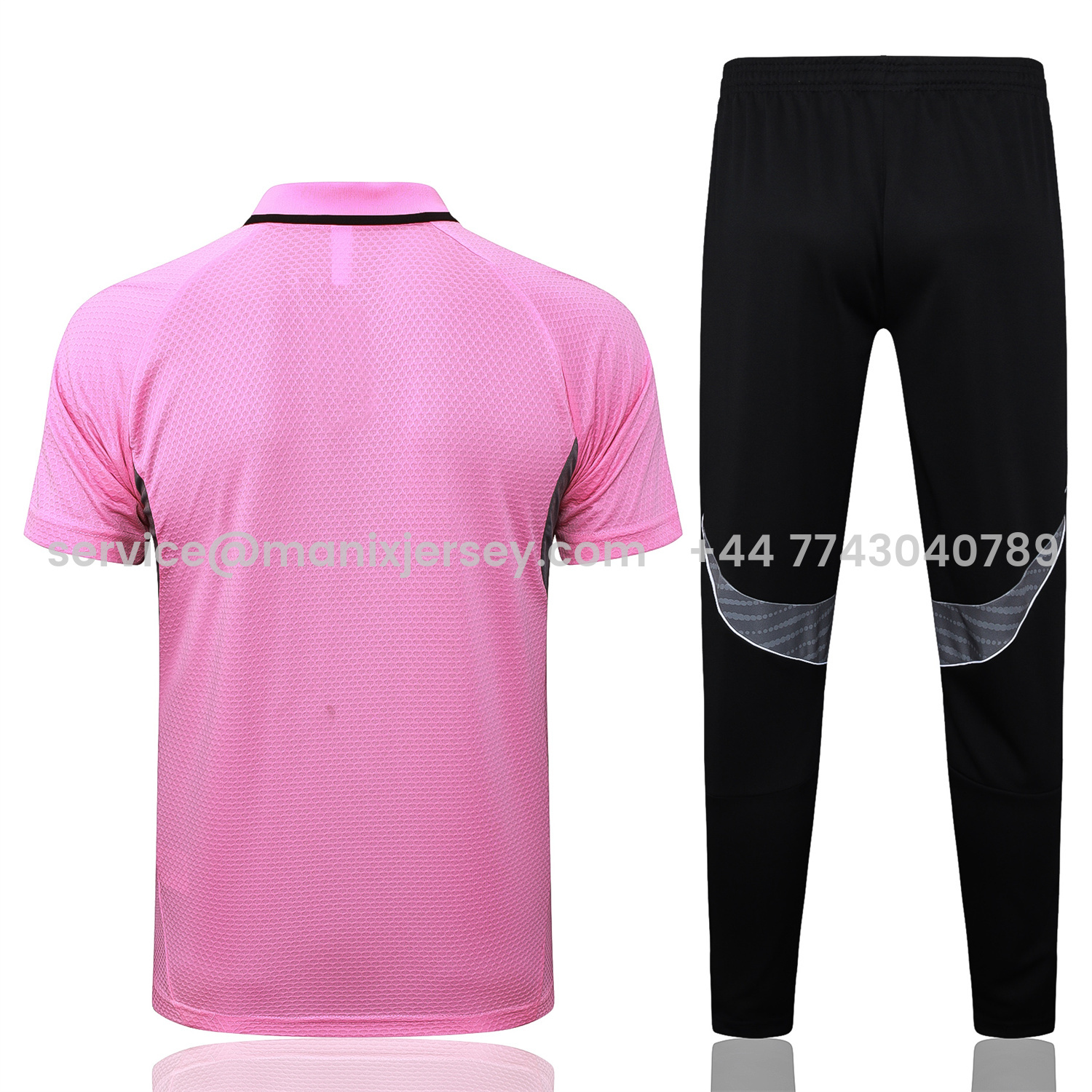 ManixJersey.com | INT M.A.M 25-26 POLO Short-Sleeve Training Set - Pink Top and Black Pants -Customize Name, Number and Patch | Worldwide Shipping