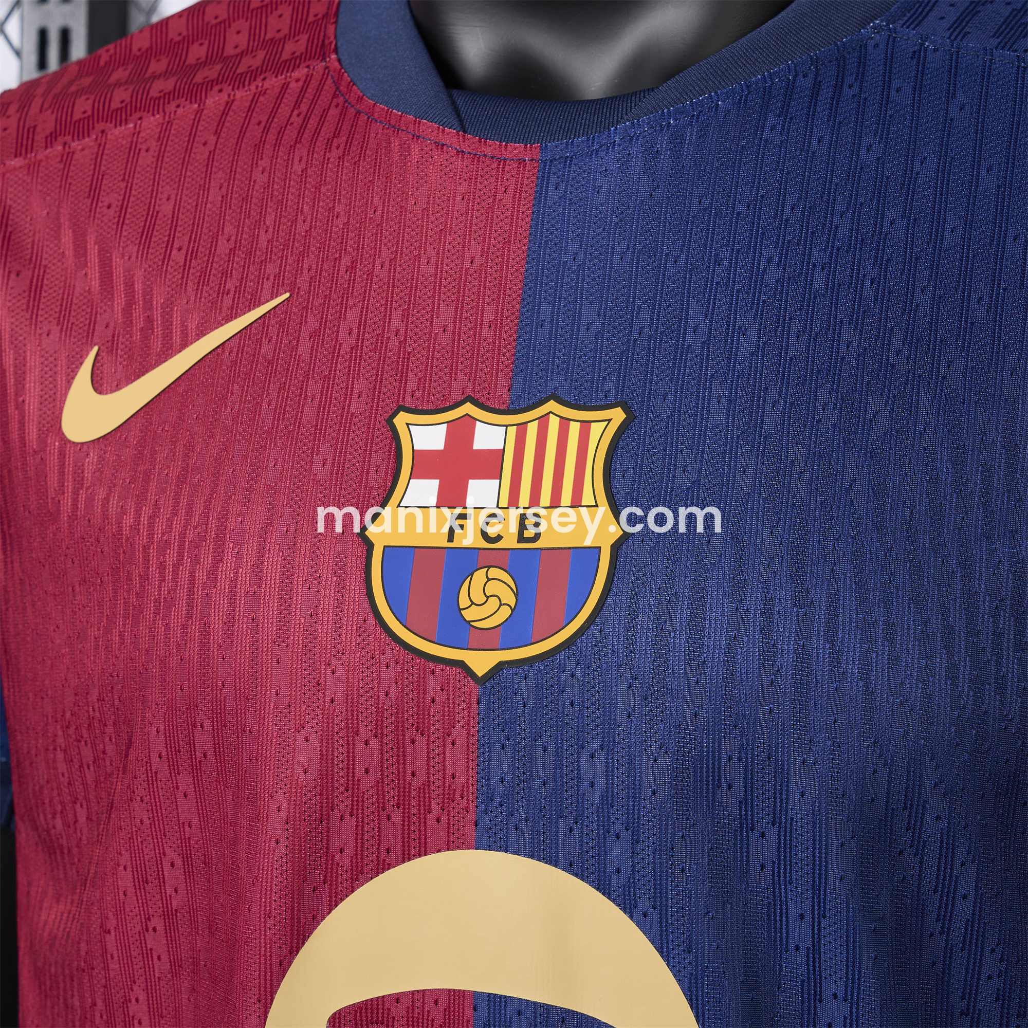 ManixJersey.com | 【Copa del Rey Patch Set】Barcelona 24-25 Home Jersey - Player Version -Customize Name, Number and Patch | Worldwide Shipping