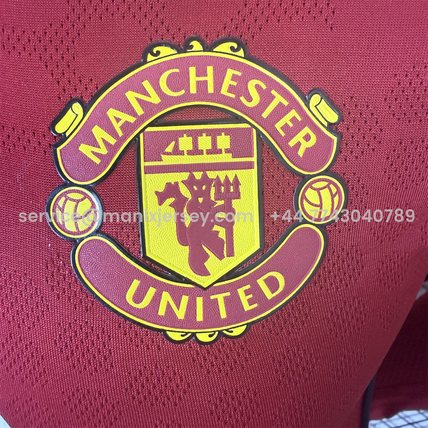 ManixJersey.com | Manchester United 25-26 Home Long Sleeves Jersey - Player Version -Customize Name, Number and Patch | Worldwide Shipping