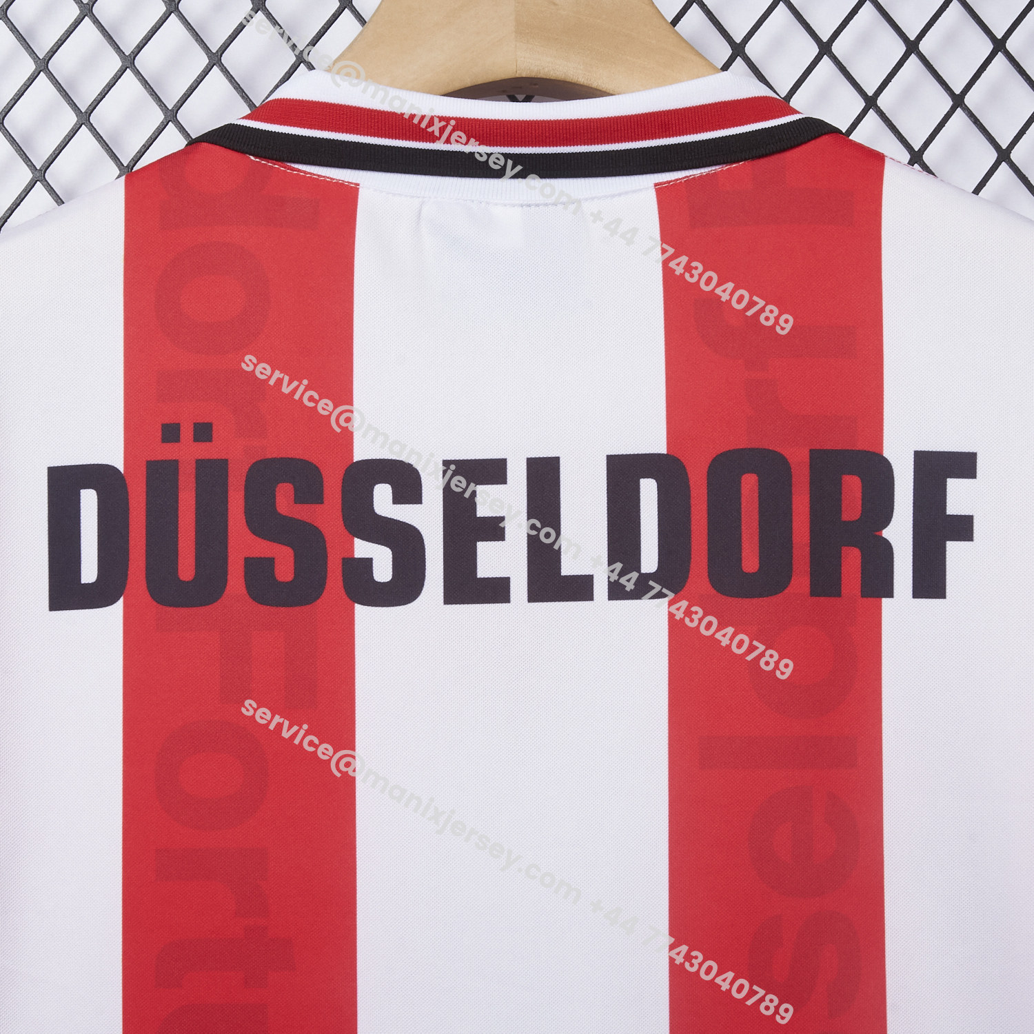 ManixJersey.com | Retro Fortuna Düsseldorf 1996-98 Home Jersey -Customize Name, Number and Patch | Worldwide Shipping