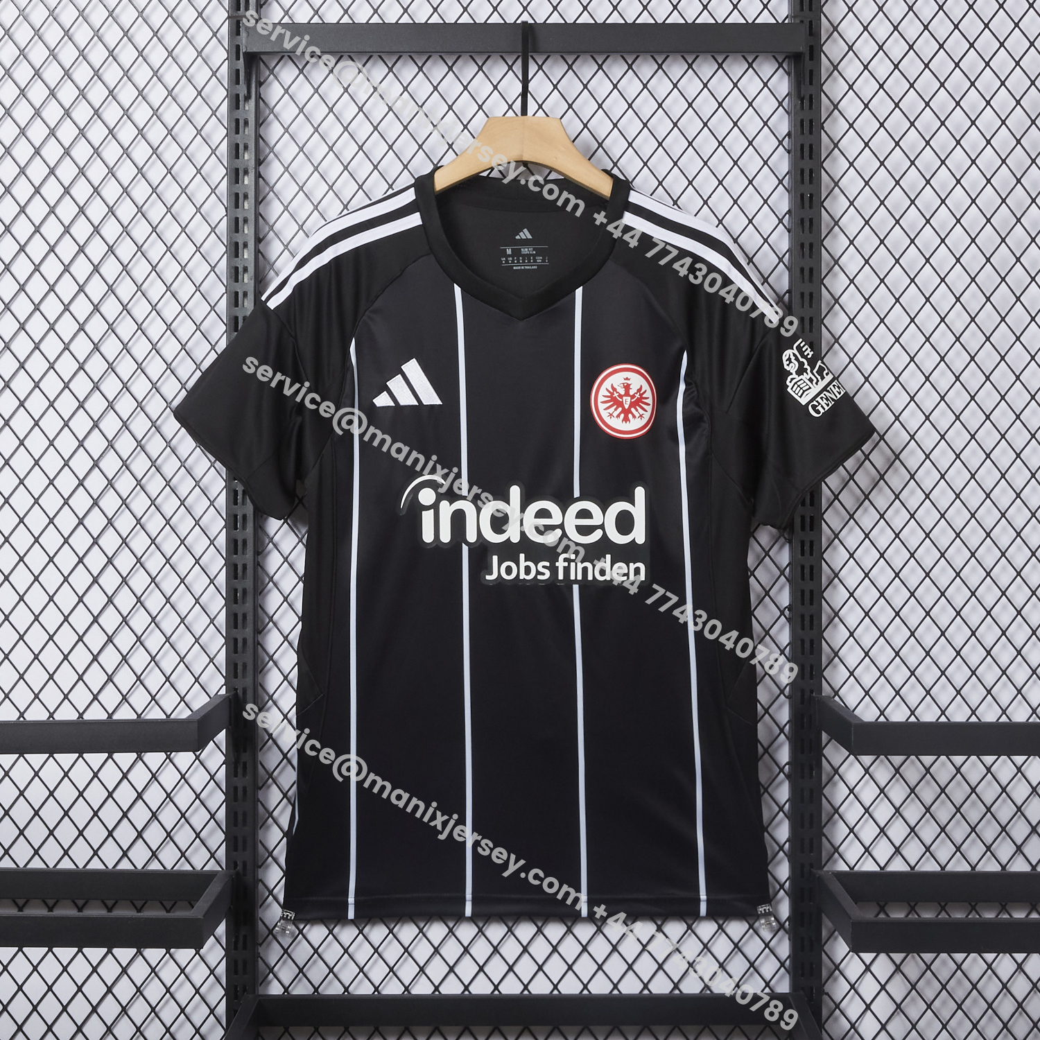 ManixJersey.com | Frankfurt 25-26 European Home Black Jersey - Fans Version -Customize Name, Number and Patch | Worldwide Shipping