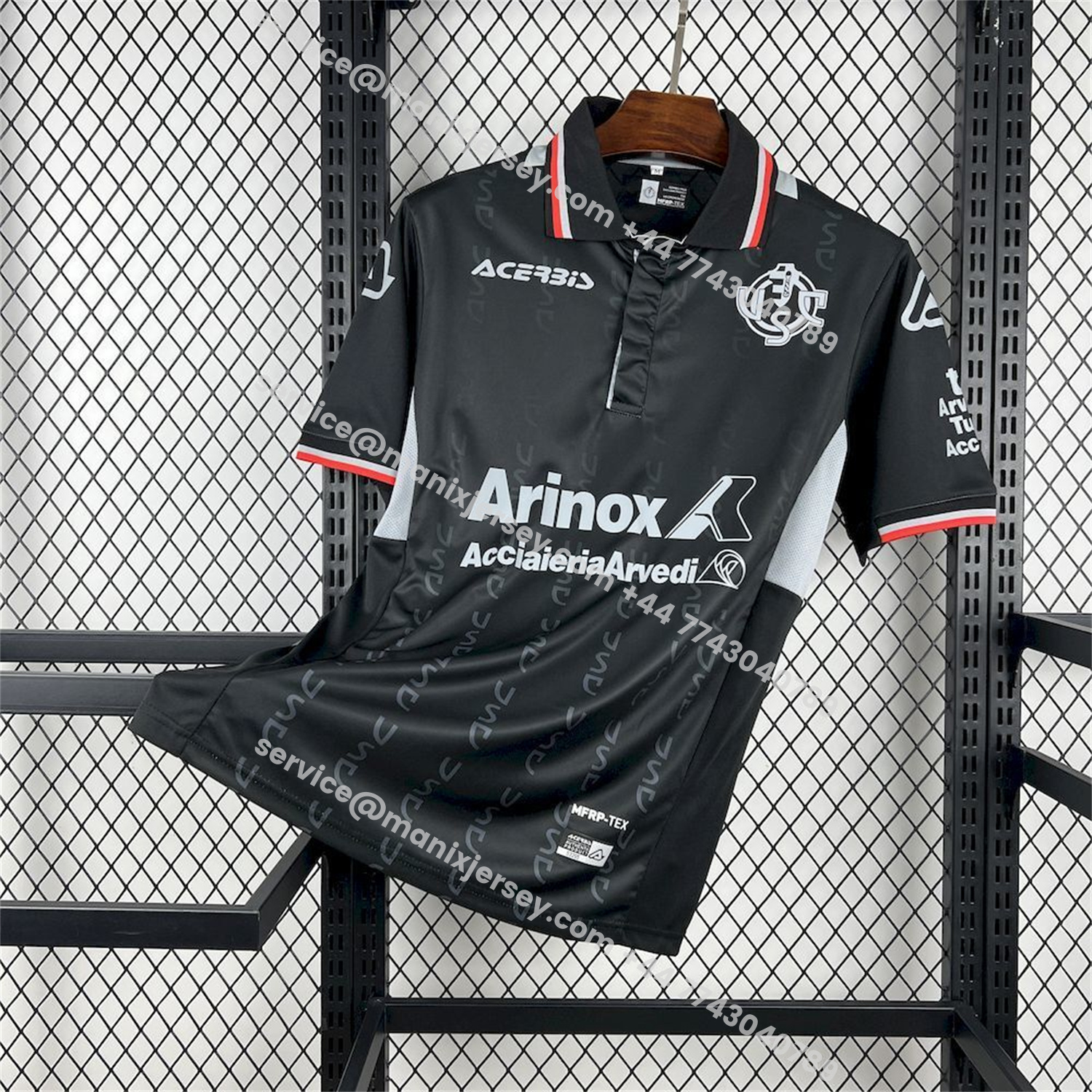 ManixJersey.com | Cremonese 25-26 Third Black Jersey - Fans Version -Customize Name, Number and Patch | Worldwide Shipping