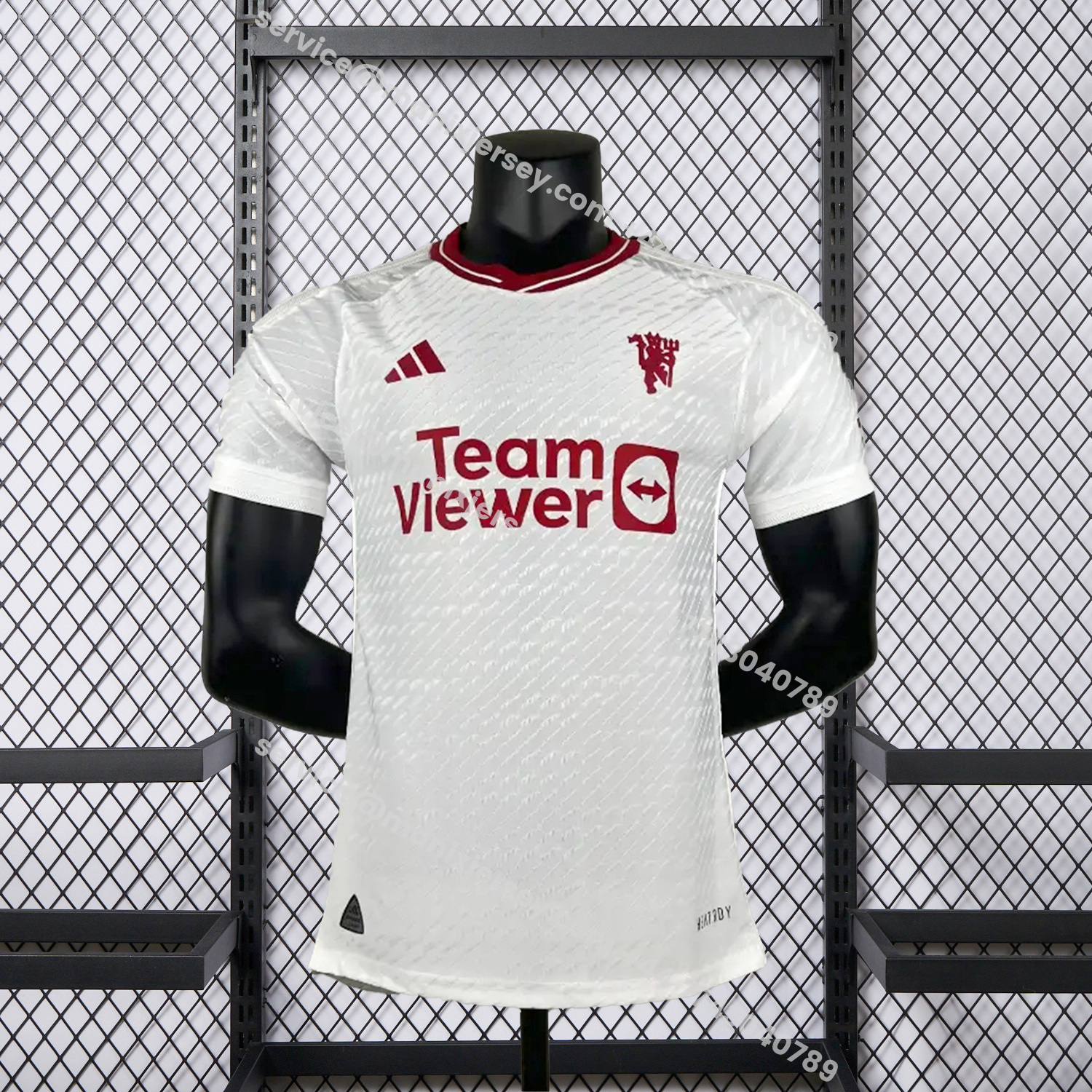 ManixJersey.com | Retro Manchester United 2023-24 Away White Jersey - Player Version -Customize Name, Number and Patch | Worldwide Shipping