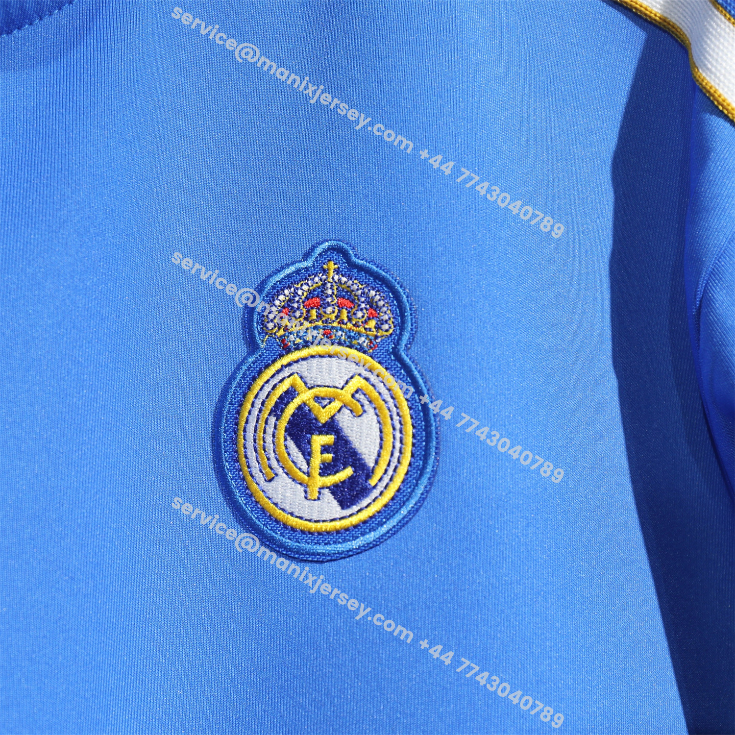 ManixJersey.com | Real Madrid 25-26 Pure Color Training Set - Blue Top and Blue Pants -Customize Name, Number and Patch | Worldwide Shipping