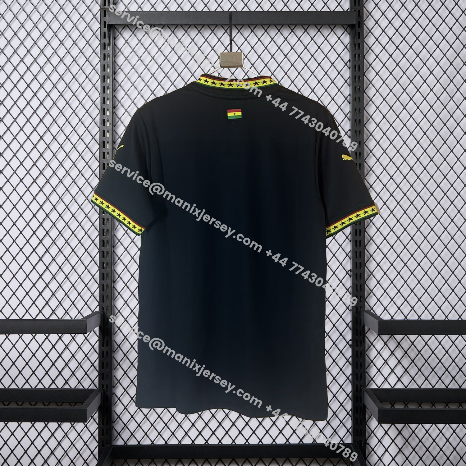ManixJersey.com | Ghana 2026 Black Polo Jersey - Fans Version -Customize Name, Number and Patch | Worldwide Shipping