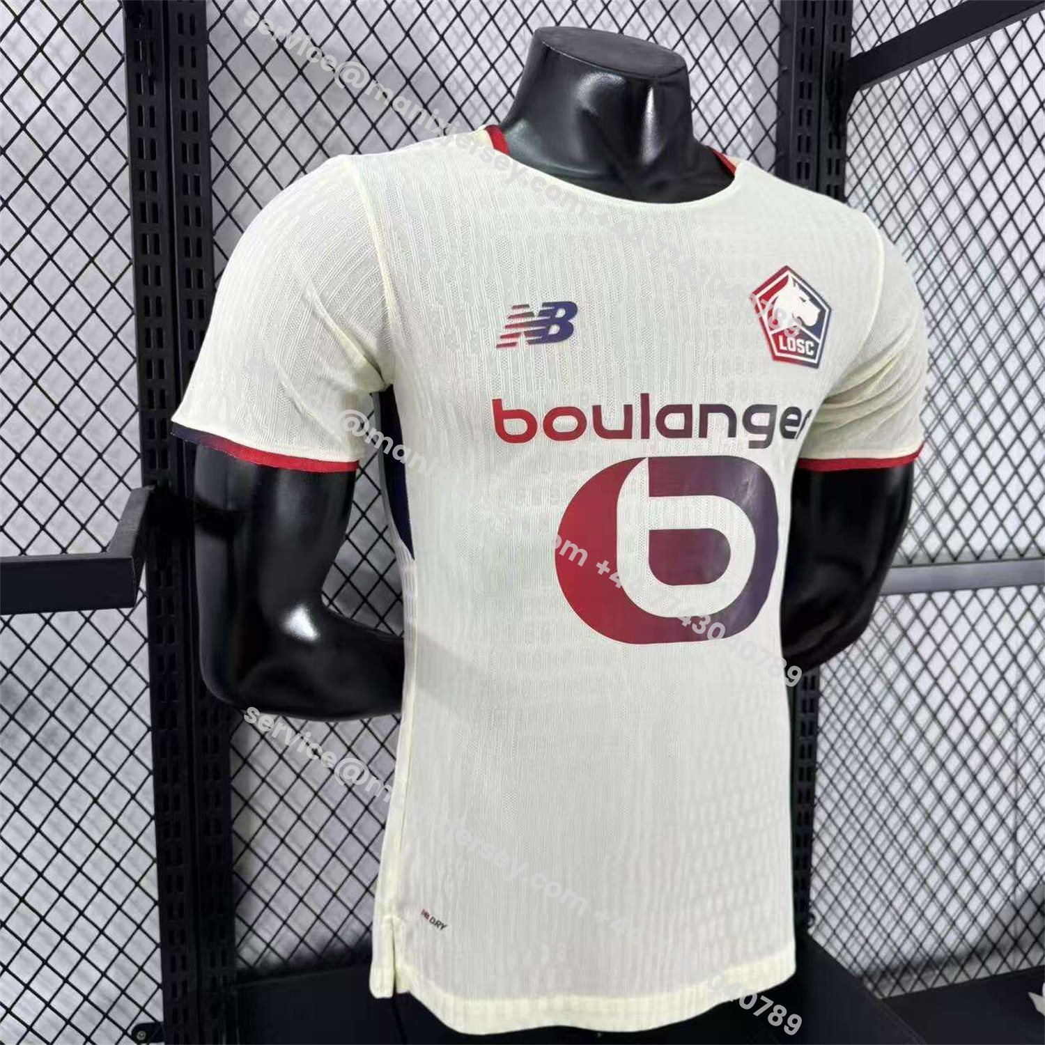 ManixJersey.com | Lille 25-26 Away White Jersey - Player Version -Customize Name, Number and Patch | Worldwide Shipping