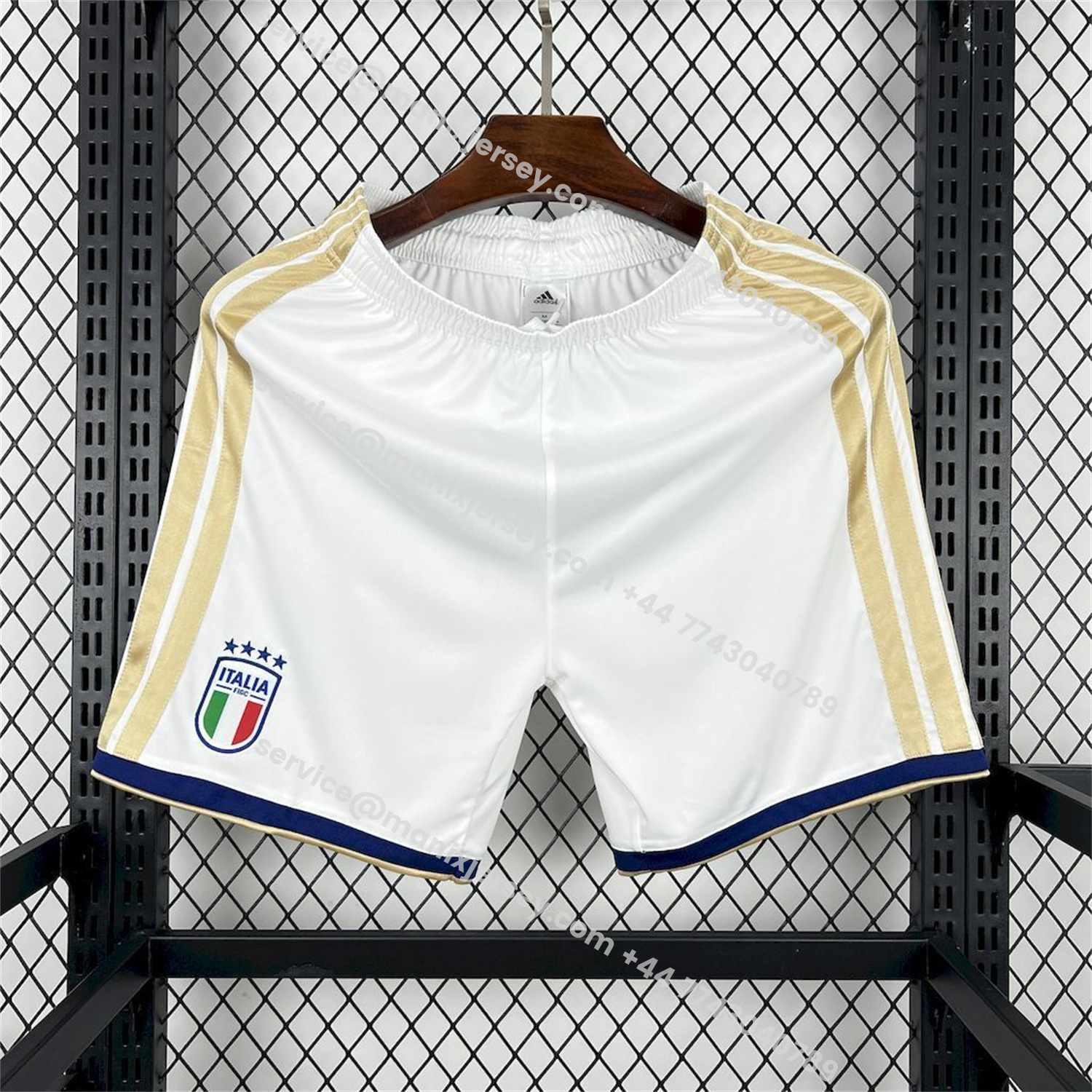 ManixJersey.com | Italy 2026 Home White Shorts - Fans Version -Customize Name, Number and Patch | Worldwide Shipping