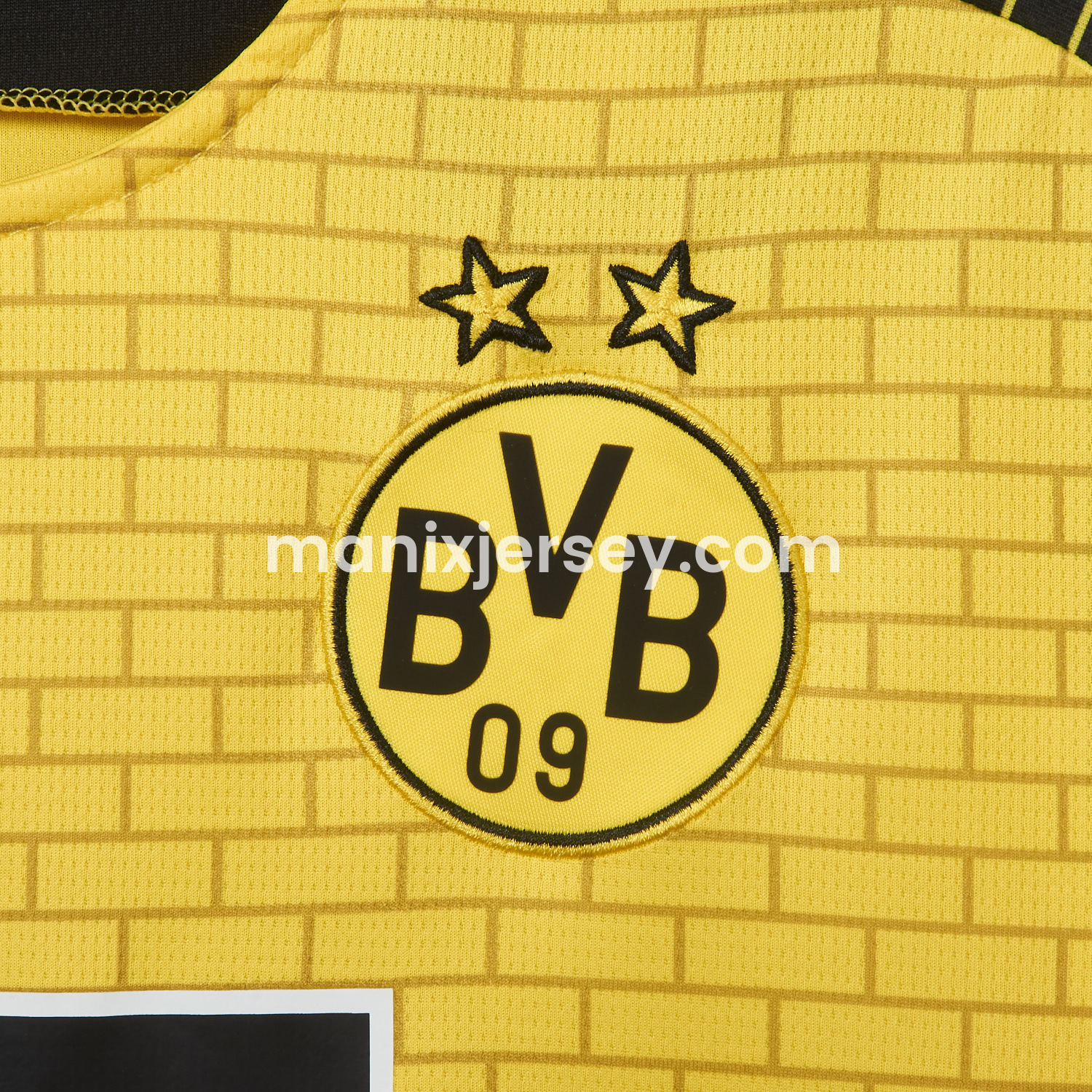 ManixJersey.com | Dortmund 25-26 Pre-Match Training Yellow Brickwork Pattern Jersey - Fans Version -Customize Name, Number and Patch | Worldwide Shipping