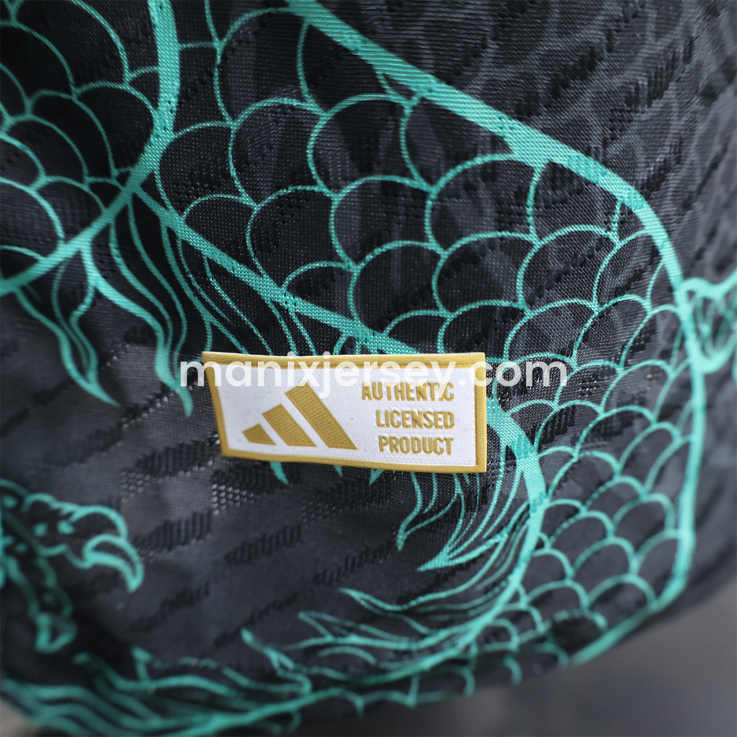 ManixJersey.com | Real Madrid 24-25 Black and Green Loong Jersey - Player Version -Customize Name, Number and Patch | Worldwide Shipping