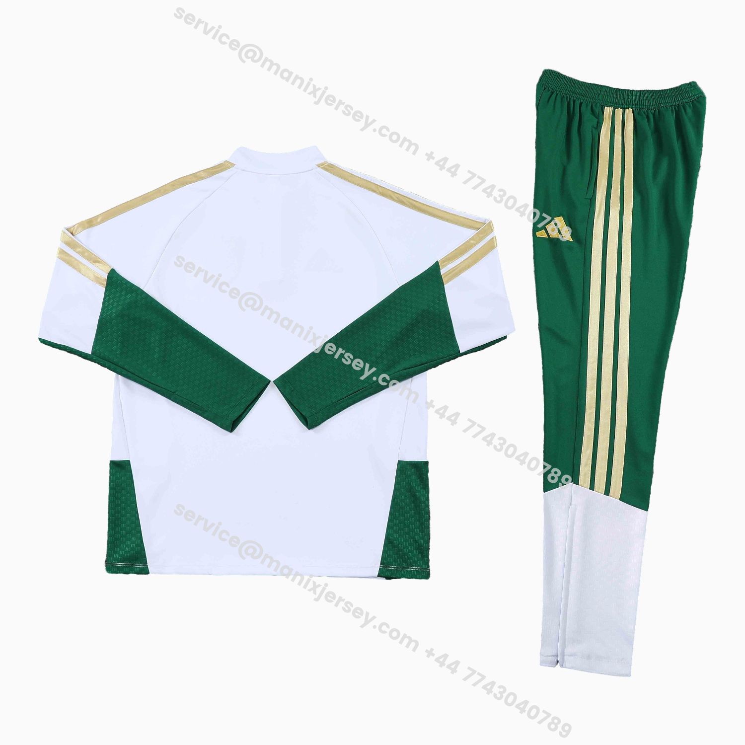 ManixJersey.com | Italy 2026 Kids Long Sleeve Training Set - White Top & Pants -Customize Name, Number and Patch | Worldwide Shipping