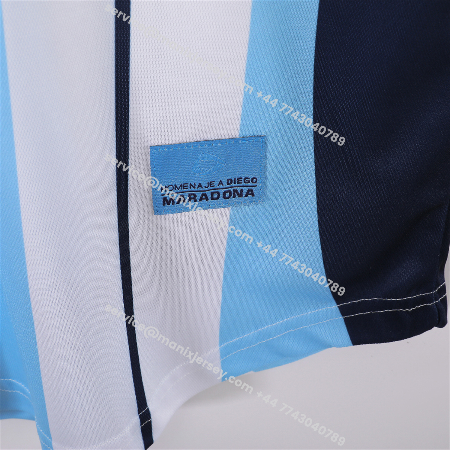 ManixJersey.com | Retro Argentina 2001 Home Maradona Commemorative Jersey -Customize Name, Number and Patch | Worldwide Shipping